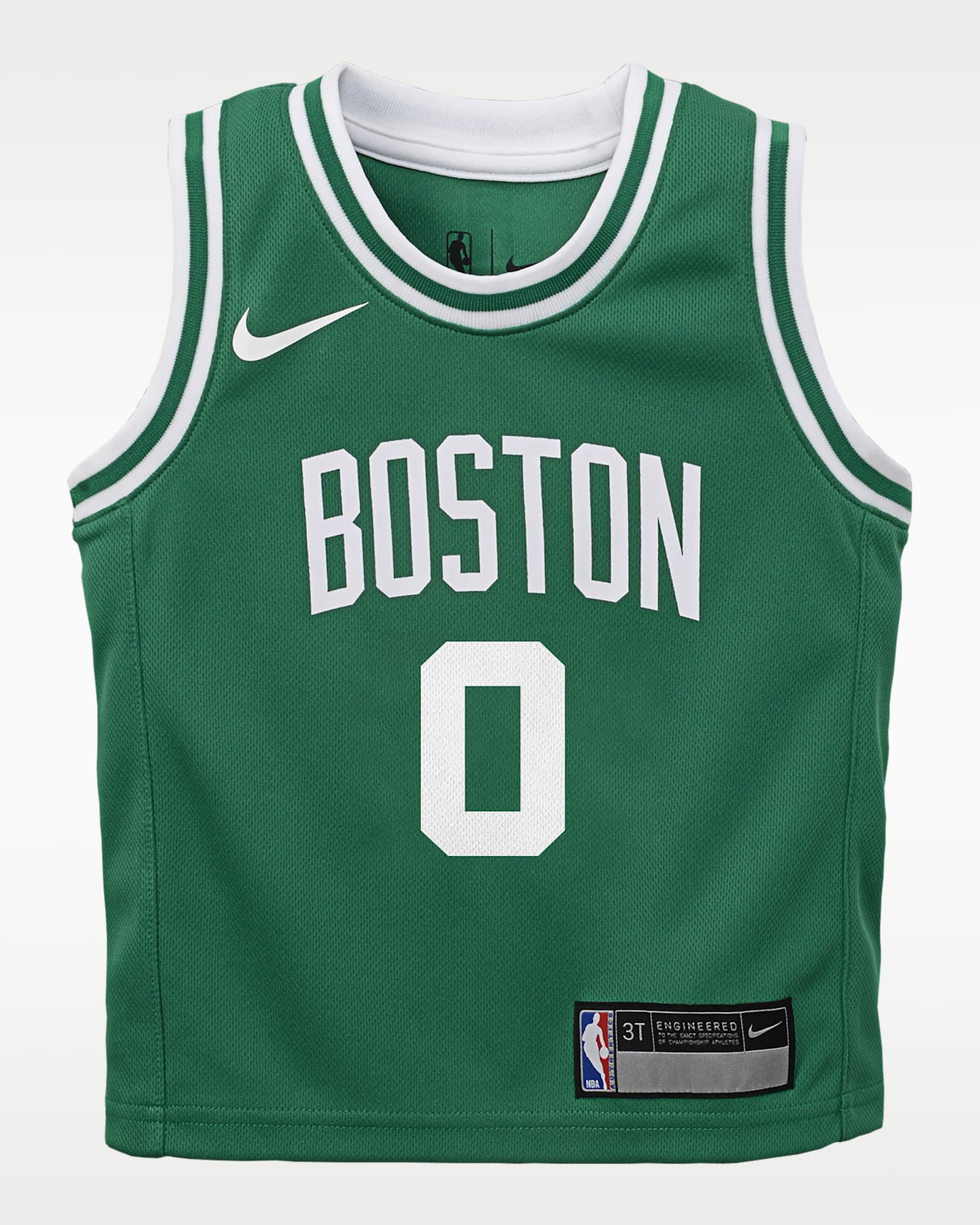 Детский топ Nike Jayson Tatum Boston Celtics Icon Edition NBA Swingman Jersey, цвет: Зелёный / Белый — фото 3