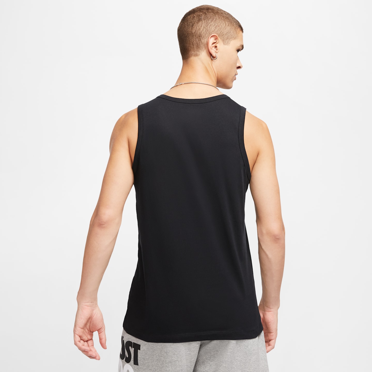 Мужская майка Nike Sportswear Club, цвет: Чёрный / Белый — фото 2