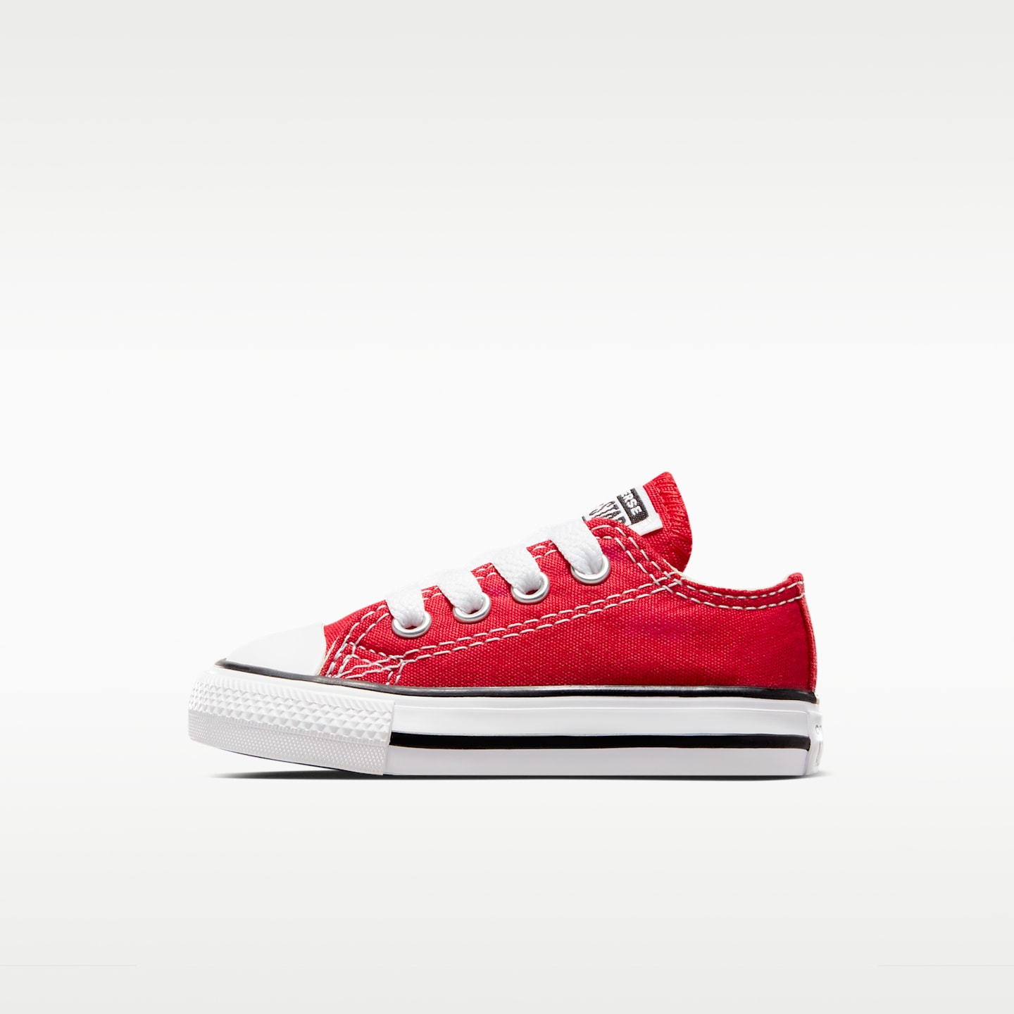 Детские кроссовки Nike Converse Chuck Taylor All Star Low Top Infant/Toddler Shoe, цвет: Красный — фото 1