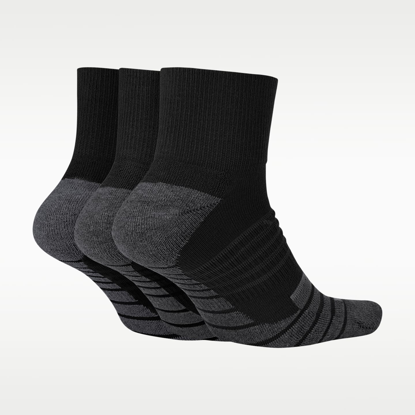 Носки Everyday Max Training для мужчин, низкие, 3 шт. — Nike, цвет: Чёрный / Антрацитовый — фото 2