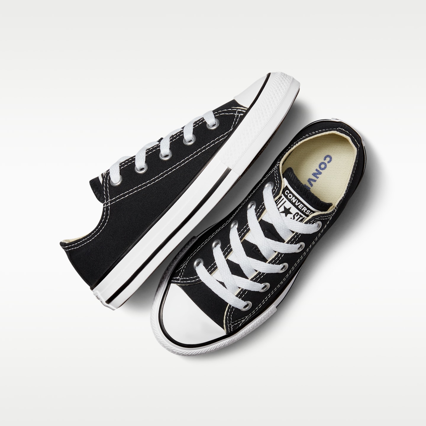 Детские кроссовки Nike Converse Chuck Taylor All Star Low Top Little Kids' Shoe, цвет: Чёрный — фото 4