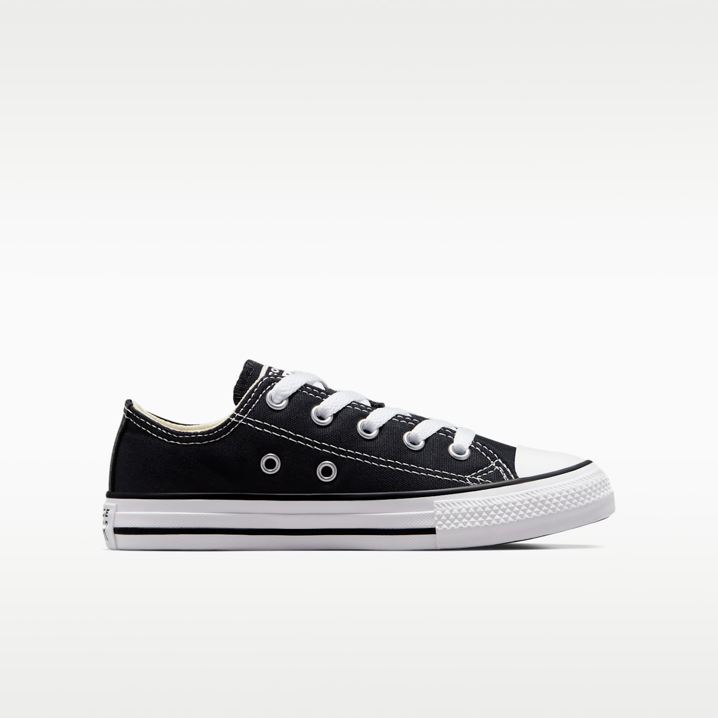 Детские кроссовки Nike Converse Chuck Taylor All Star Low Top Little Kids' Shoe, цвет: Чёрный — фото 3