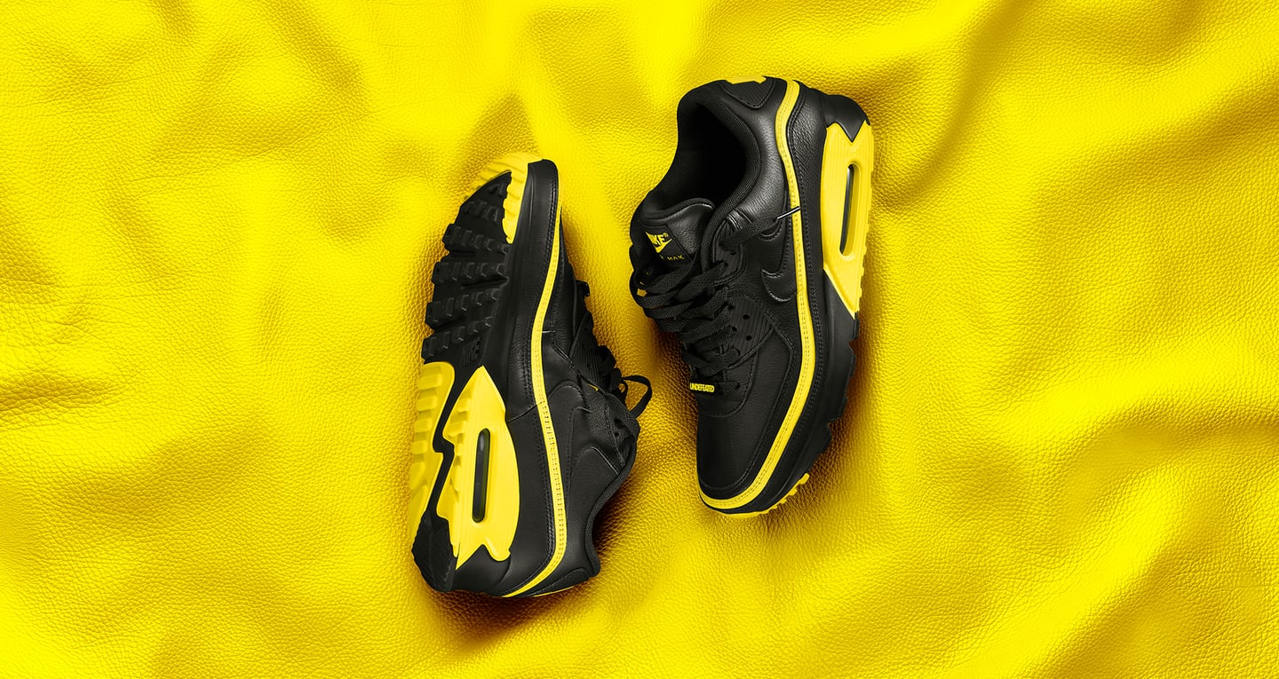undefeated air max 90 black and yellow