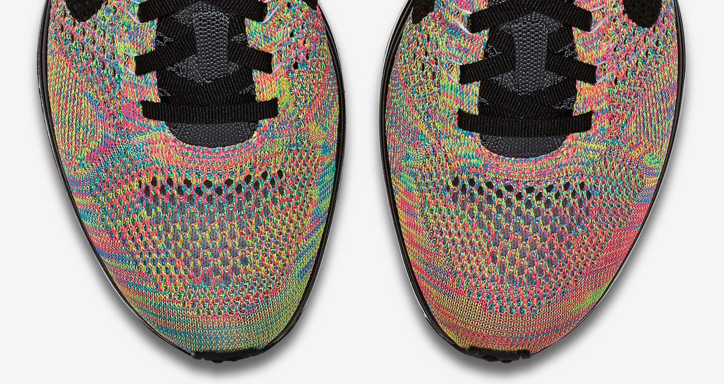 flyknit racer rainbow