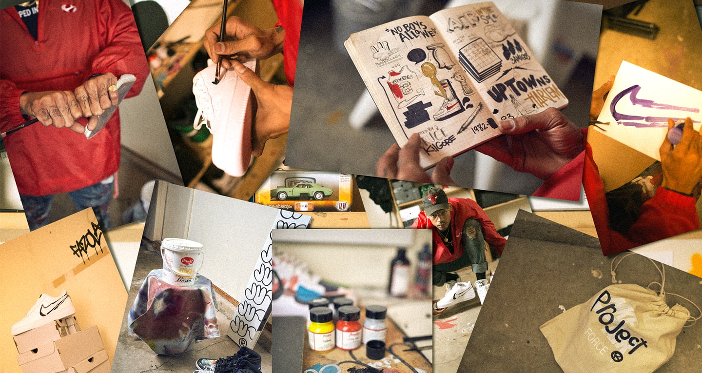 Art of SNKRS Ju Working on Projects. Nike SNKRS