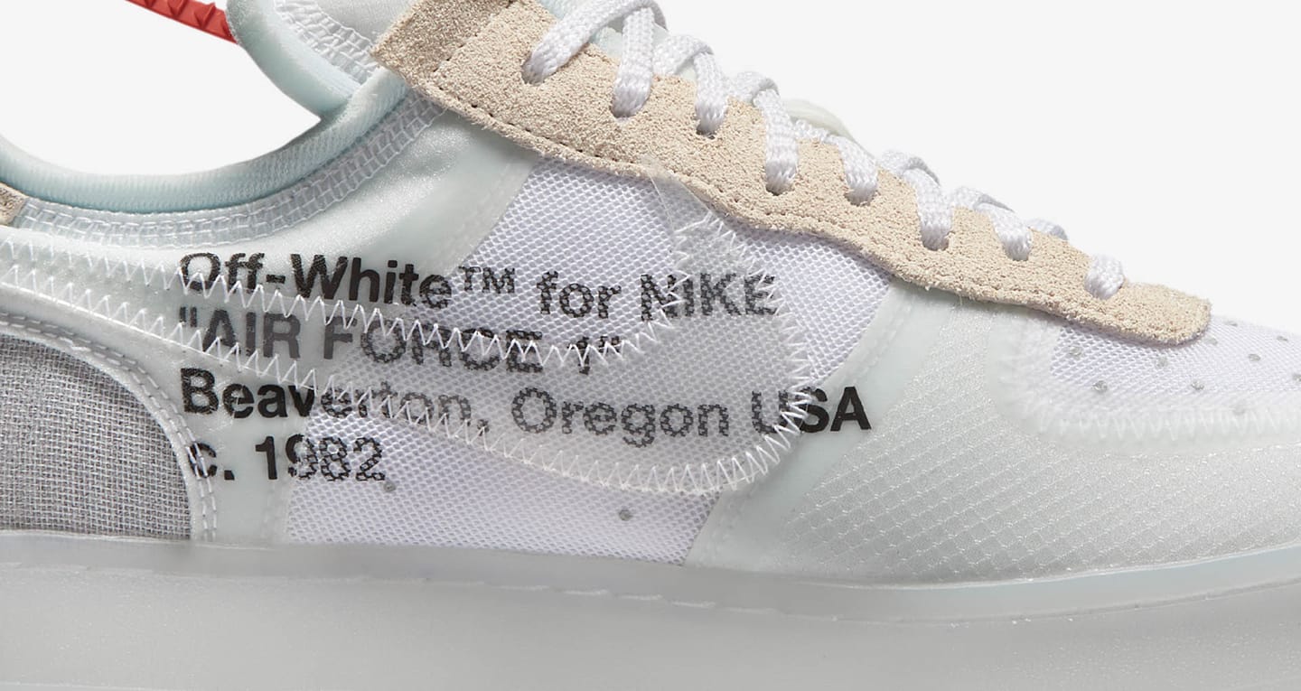 the ten air force 1 off white