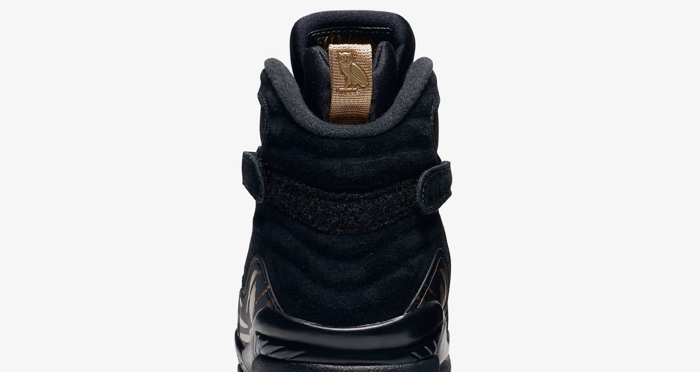 Air Jordan 8 Retro OVO 'Black & Metallic Gold' Release Date. Nike SNKRS