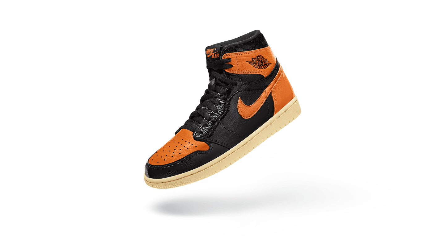 black orange purple jordan 1