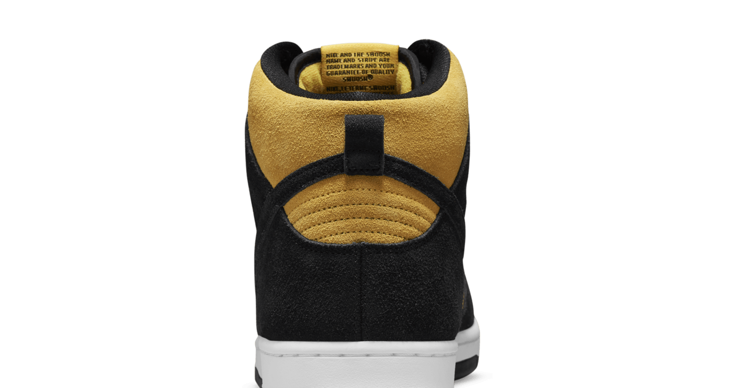 sb dunk high pro maize black