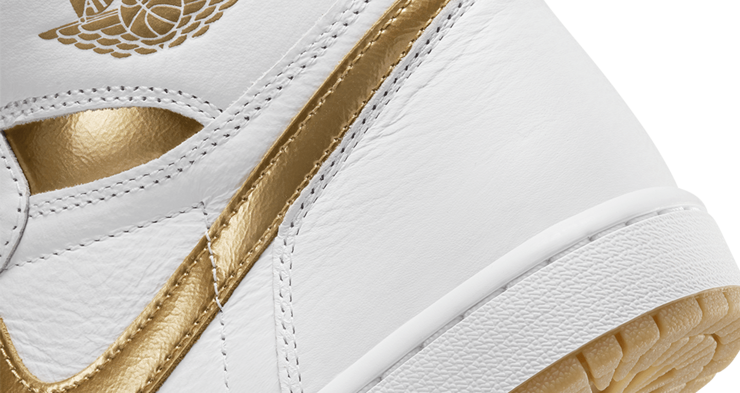 womens jordans white and gold