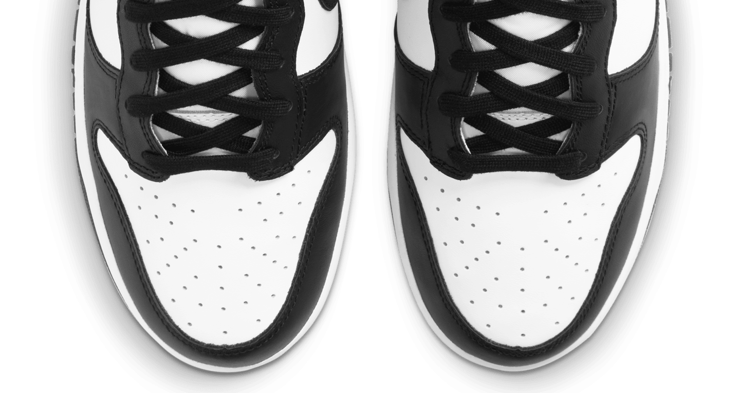 dunk white black high