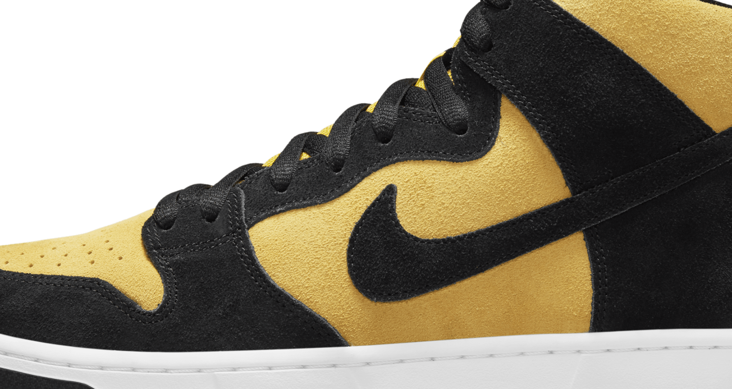 sb dunk high pro maize black