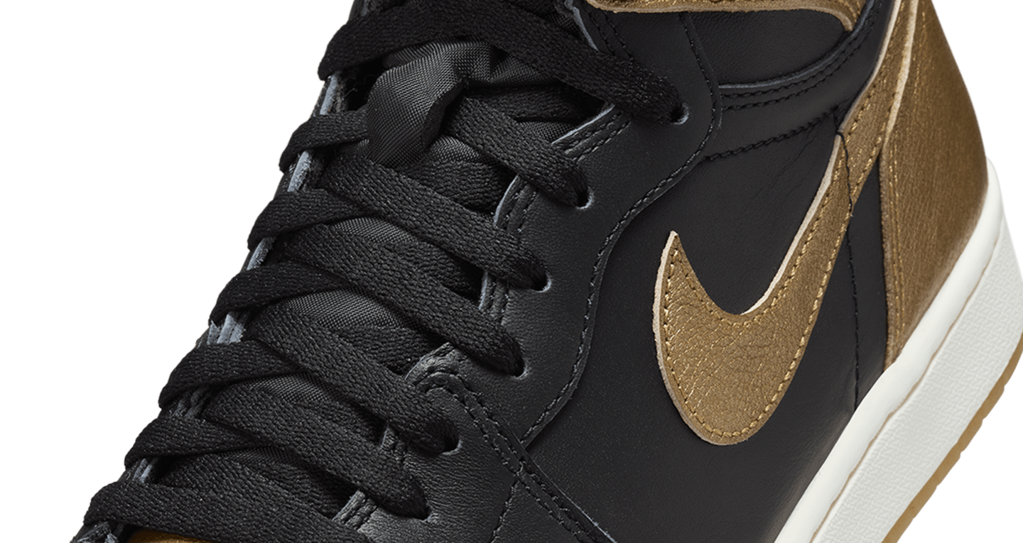 nike jordan 1 black and gold