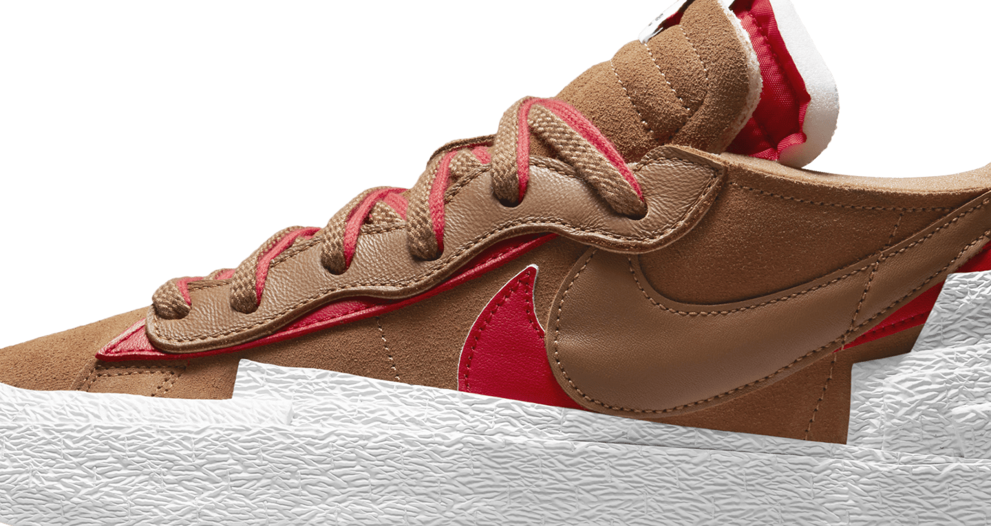 sacai x nike blazer low light british tan