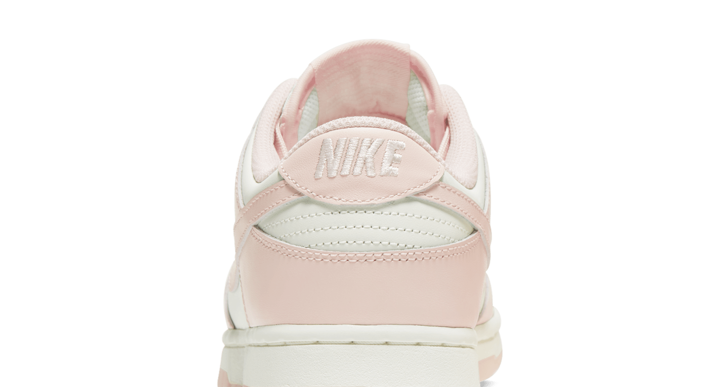 womens dunk low orange pearl on feet