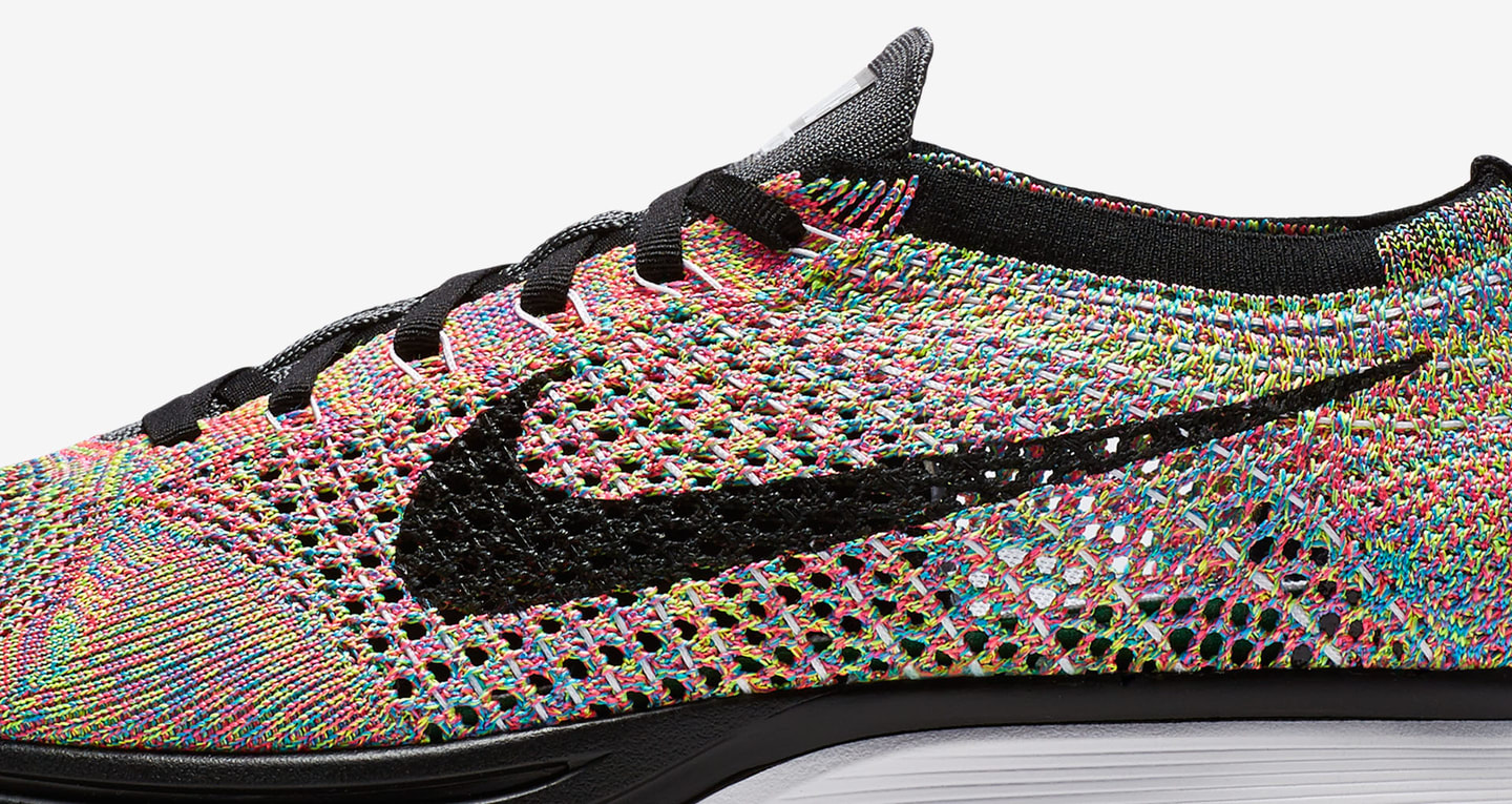 flyknit racer rainbow