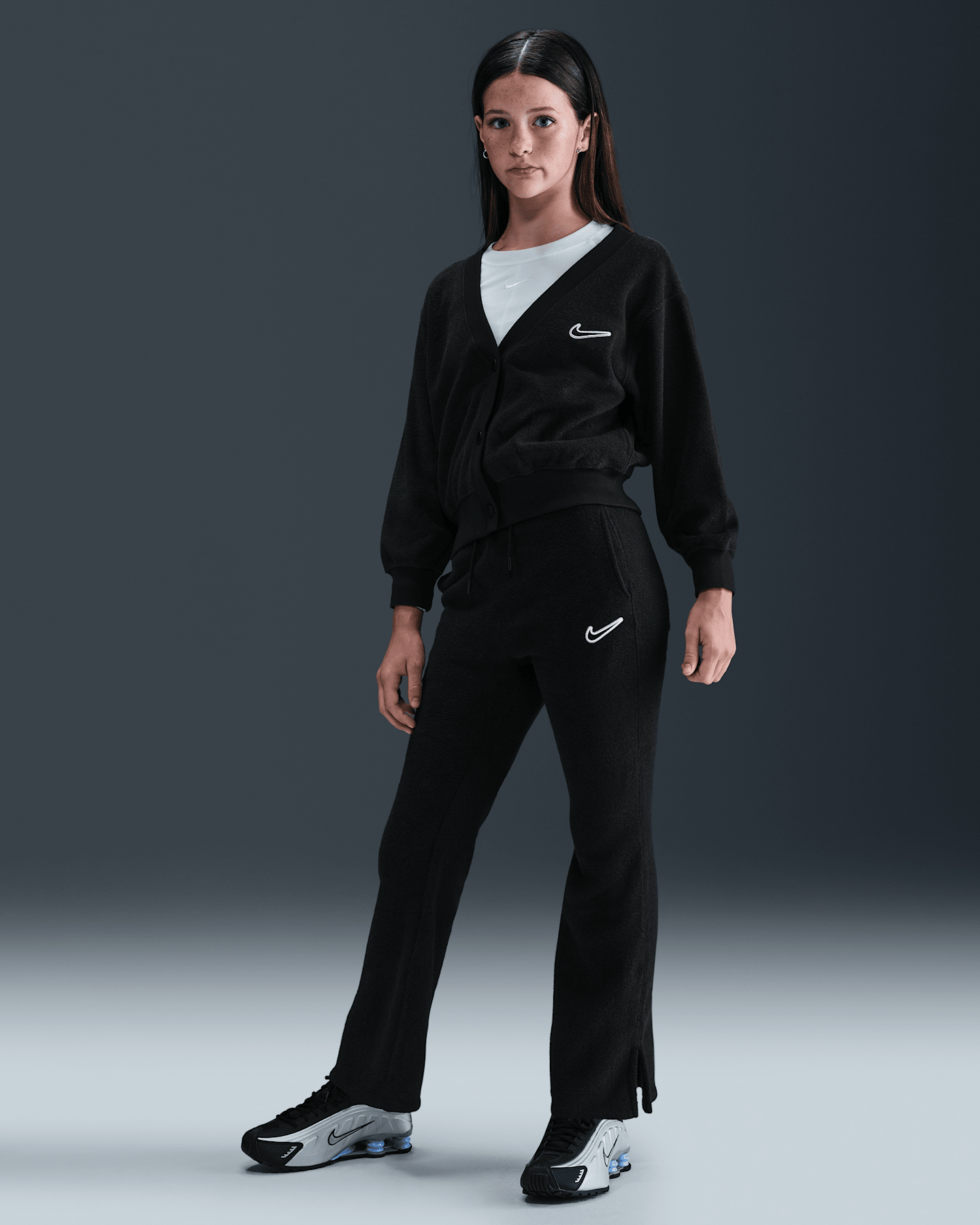 Детские брюки Nike Sportswear Big Kids' (Girls') Fleece Pants — фото 6