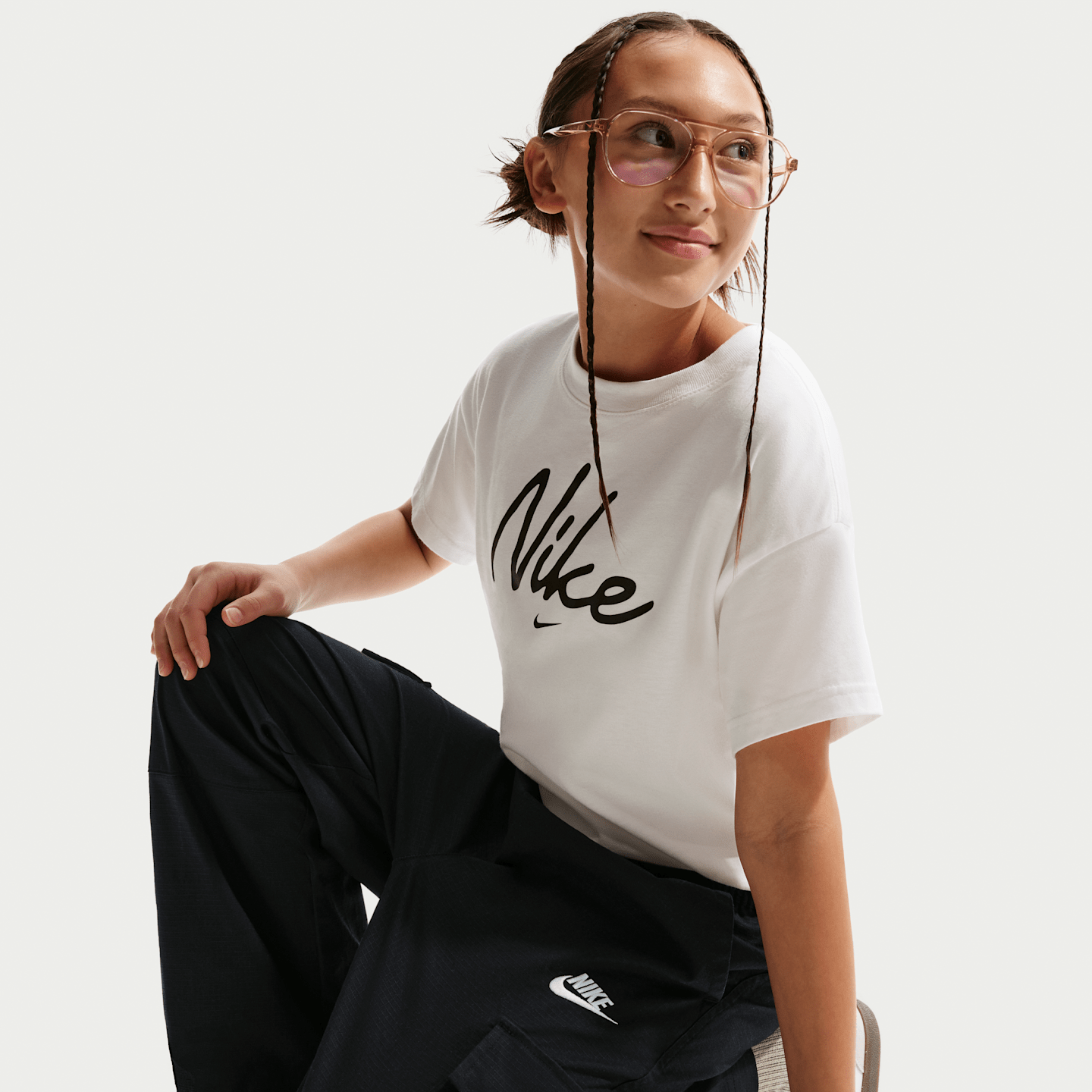 Детские брюки Nike Sportswear Club Big Kids' Woven Cargo Pants — фото 5