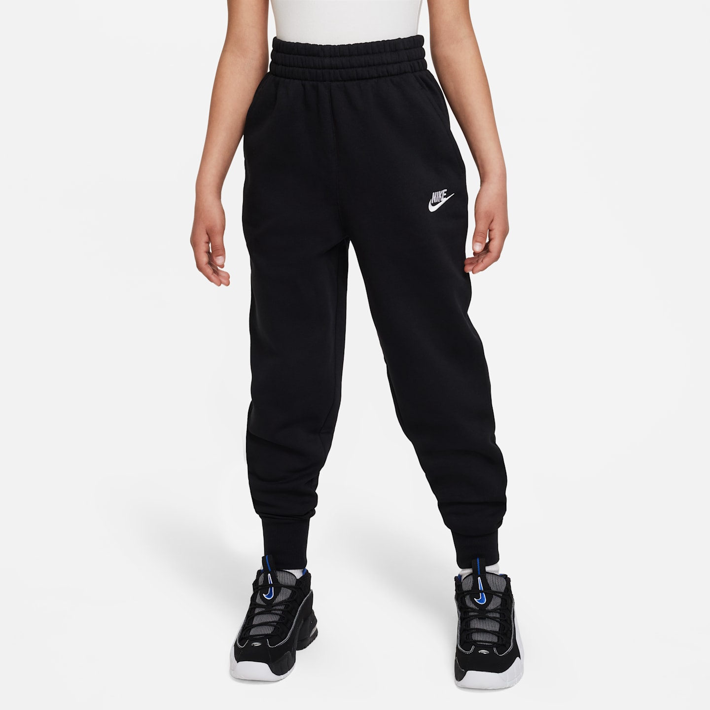 Детские брюки Nike Sportswear Club Fleece Big Kids' (Girls') High-Waisted Fitted Pants — фото 1