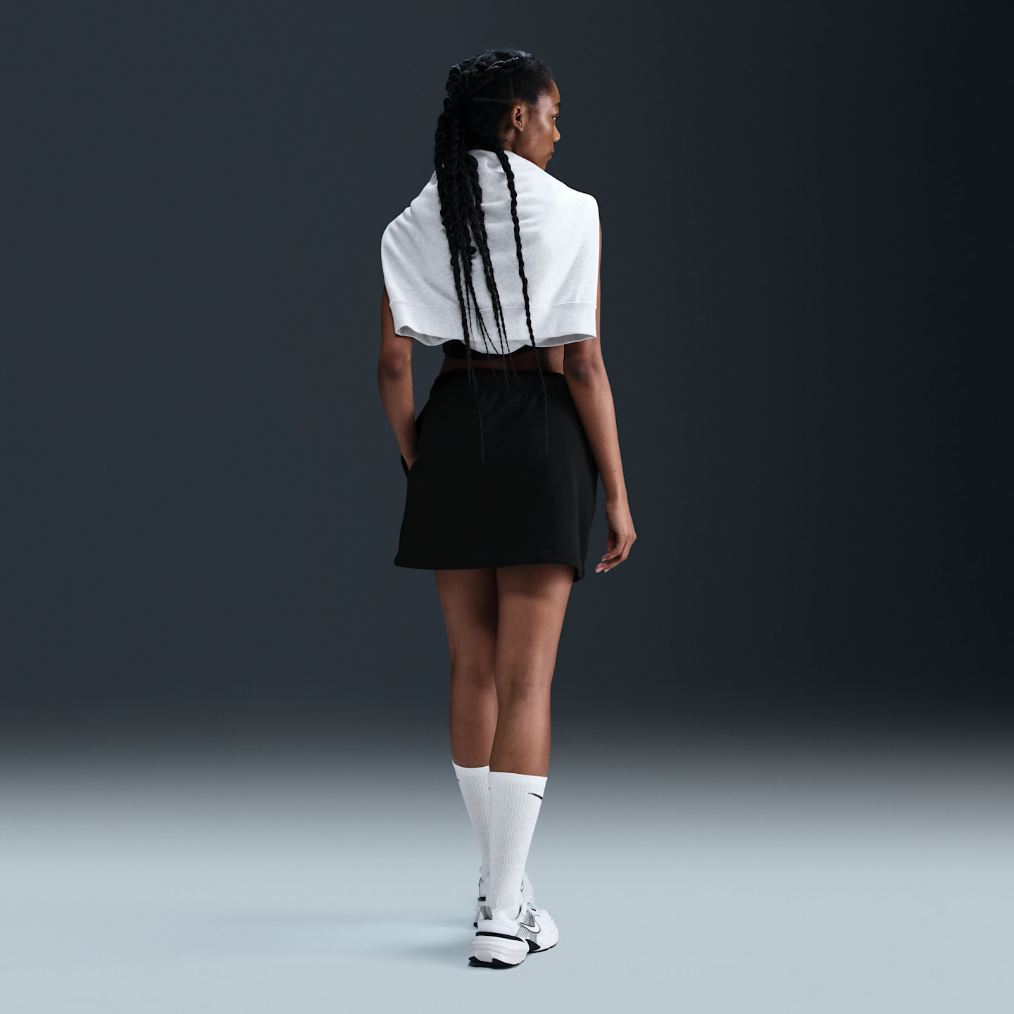 Nike Sportswear Club Fleece Women's Mid-Rise Skirt — фото 4