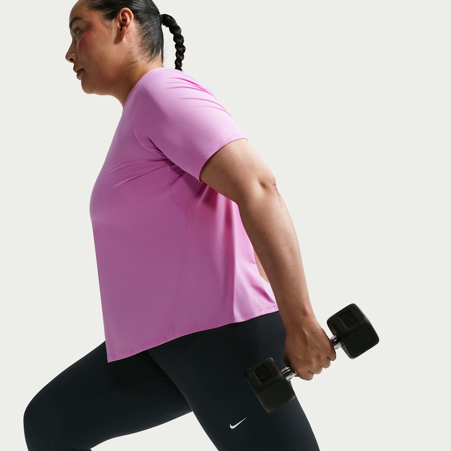 Женские леггинсы Nike One Women's High-Waisted Crop Leggings (Plus Size) — фото 4