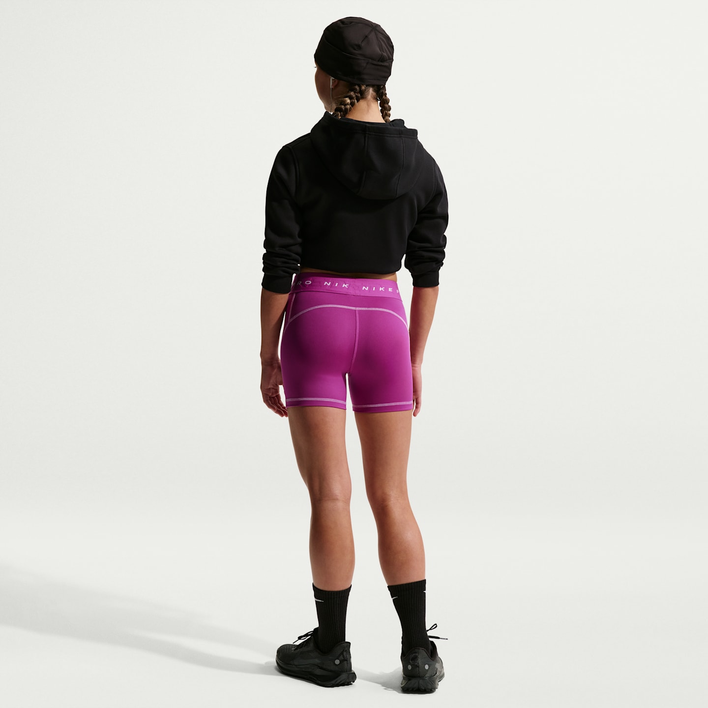 Детские шорты Nike Pro Big Kids' Dri-FIT 3" Shorts — фото 5