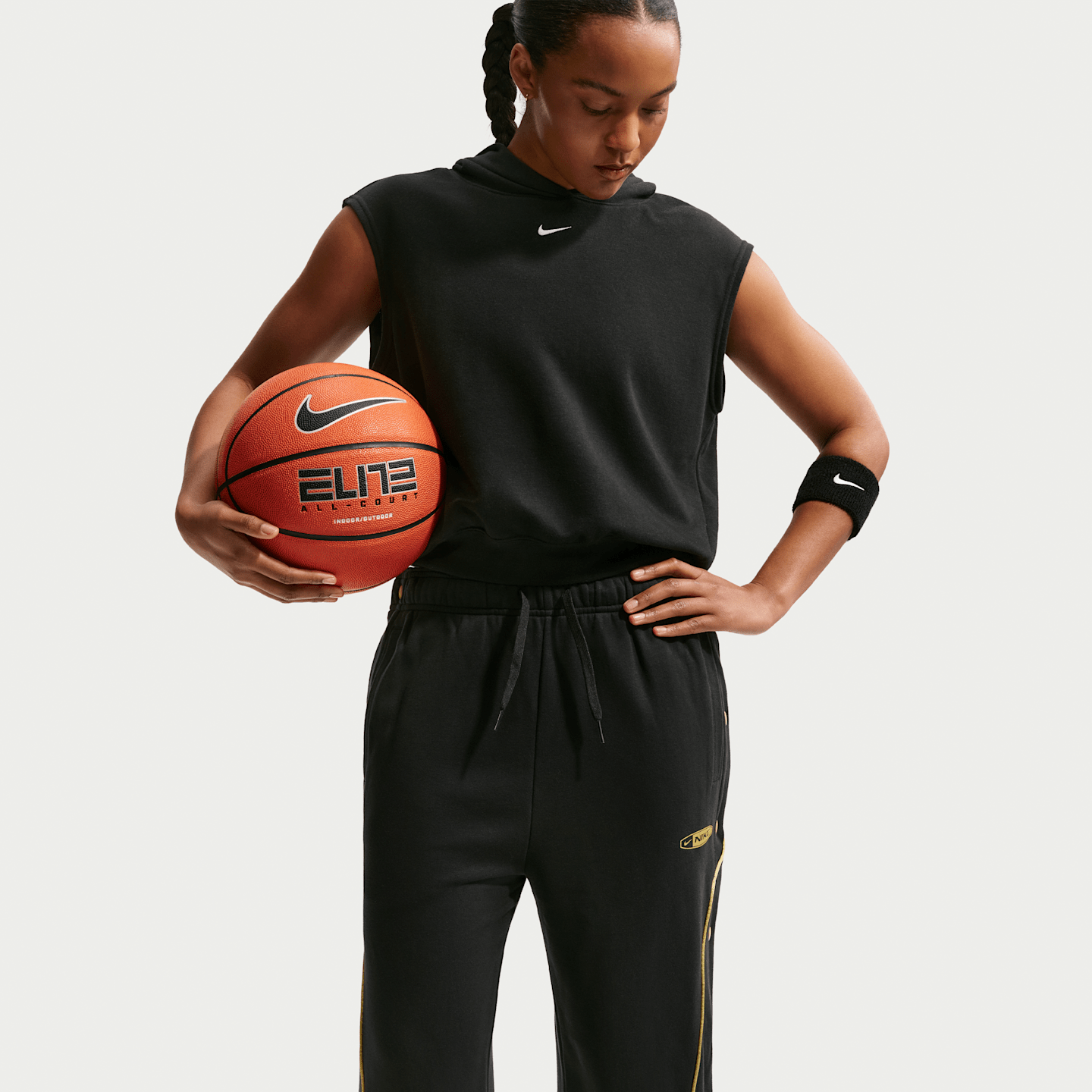 Женские брюки Nike Women's Fleece Tearaway Pants — фото 4