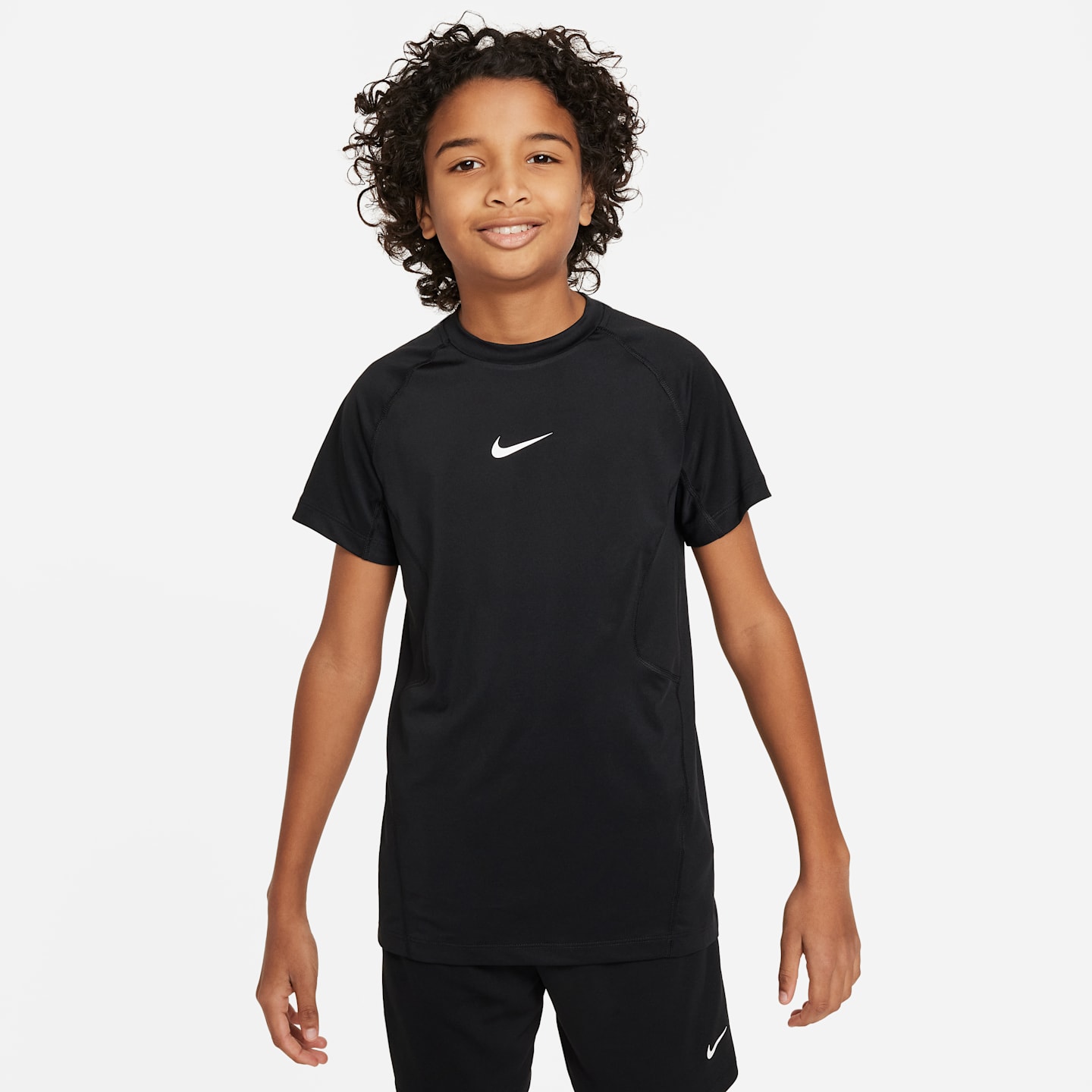 Детские топы Nike Pro Big Kids' (Boys') Dri-FIT Short-Sleeve Top — фото 1
