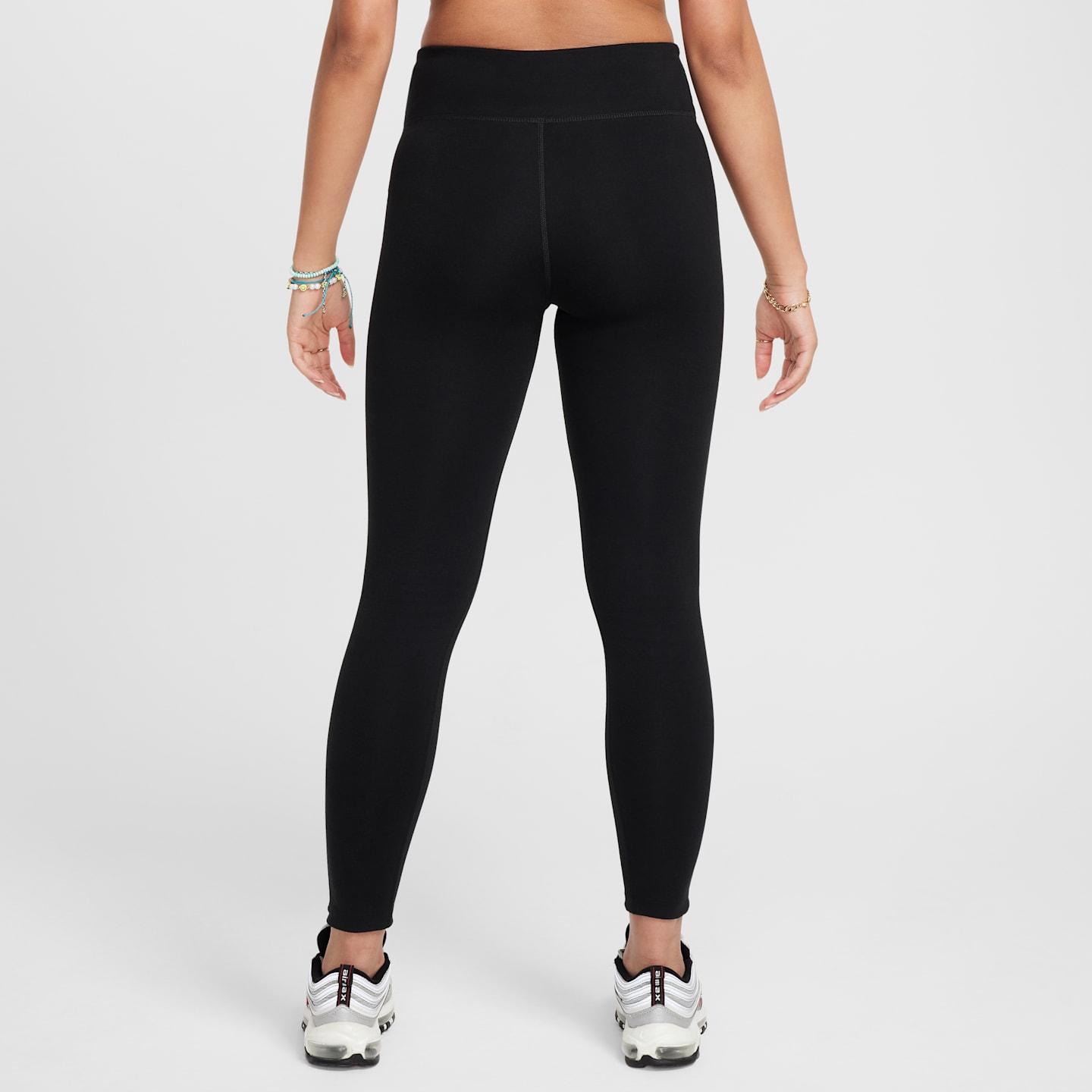 Детские леггинсы Nike Sportswear Classic Girls' High-Waisted Leggings — фото 2
