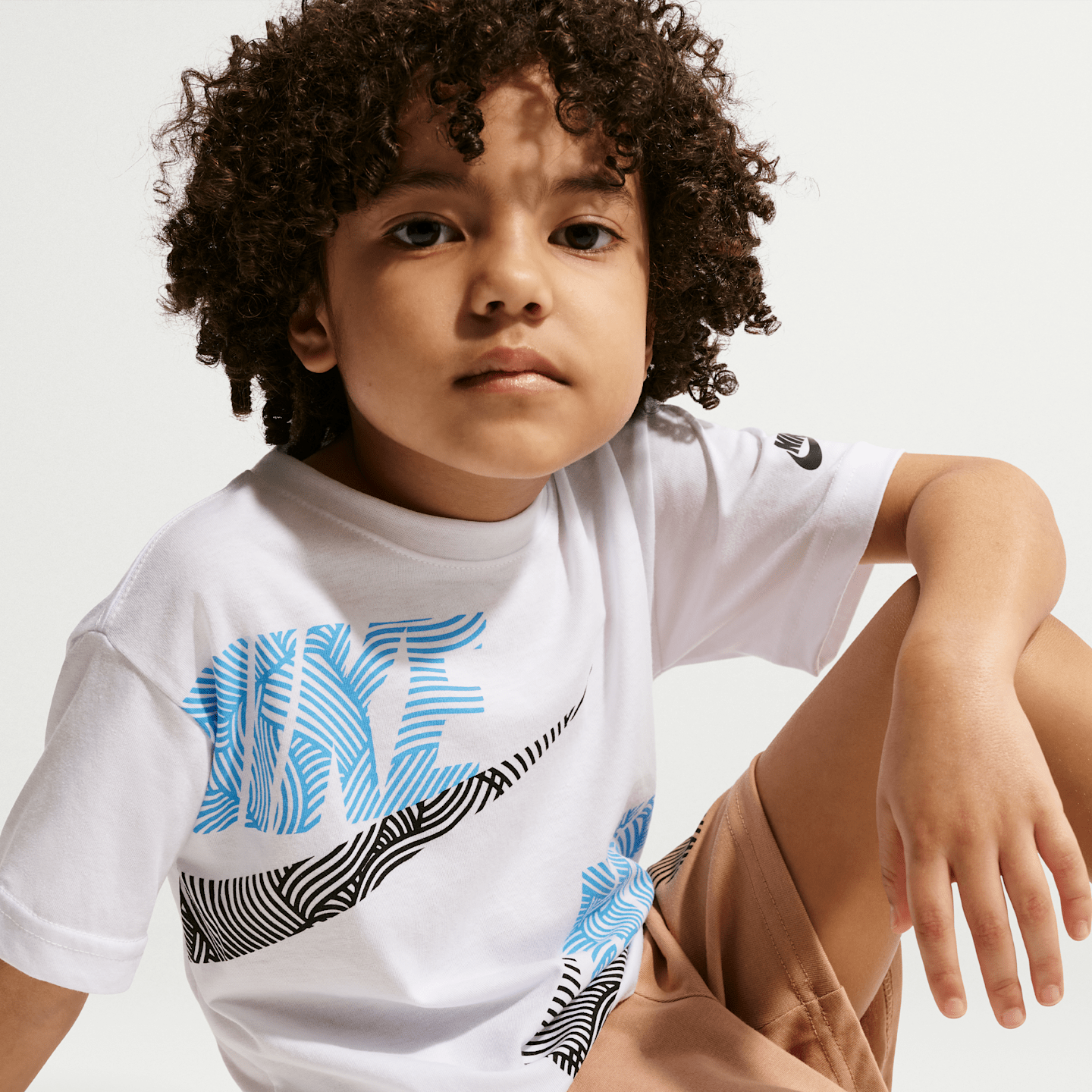 Детские кроссовки Nike Sportswear In The Zone Little Kids' Relaxed Jersey 2-Piece Set — фото 6