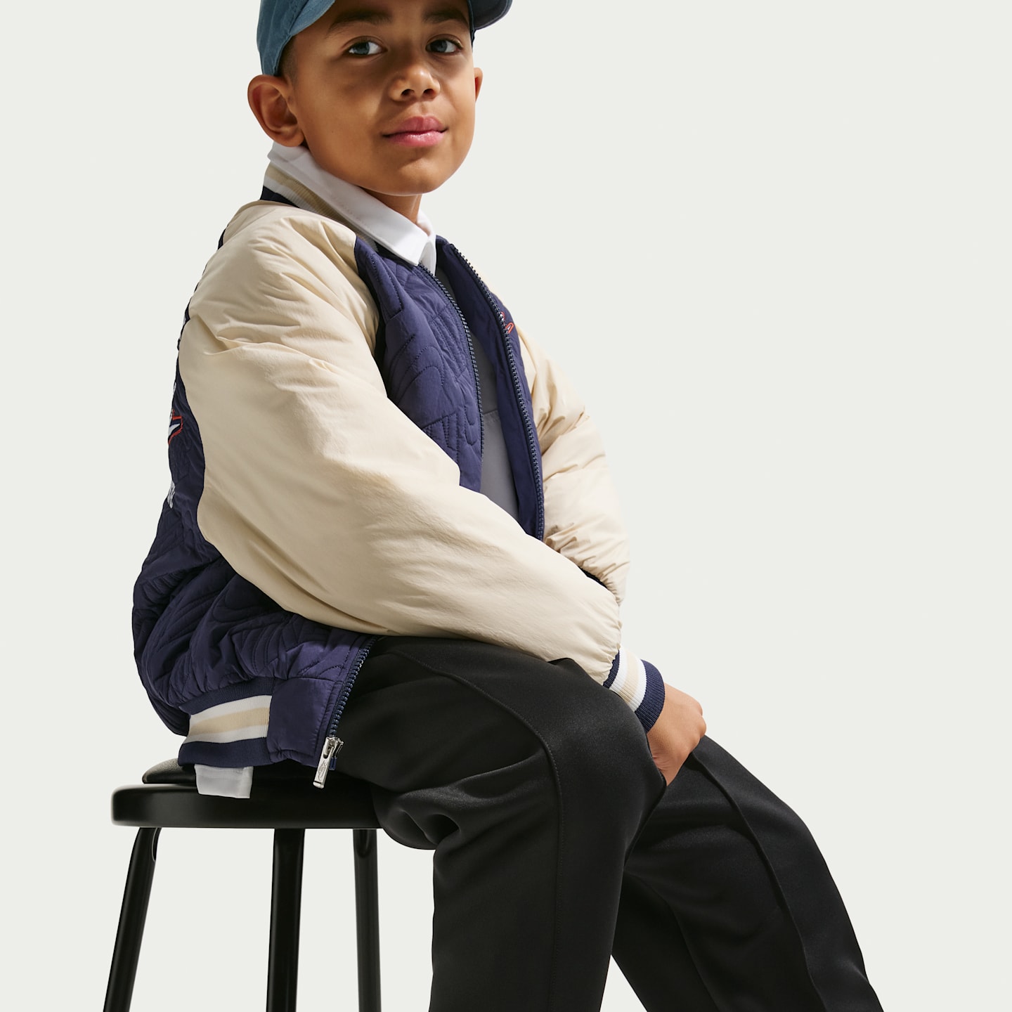 Детские брюки Nike Sportswear Collection Big Kids' Polyknit Pants — фото 4