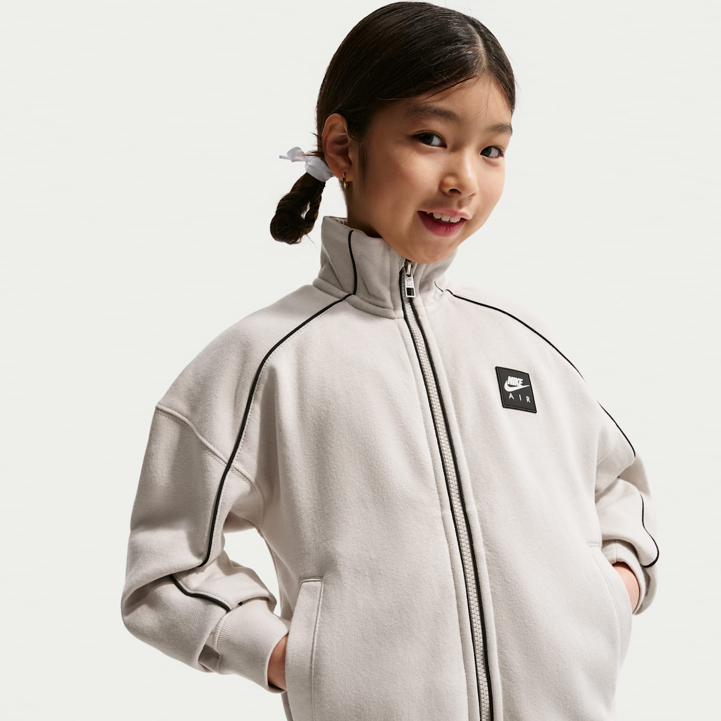 Детские куртки Nike Air Big Kids' Fleece Track Jacket — фото 2