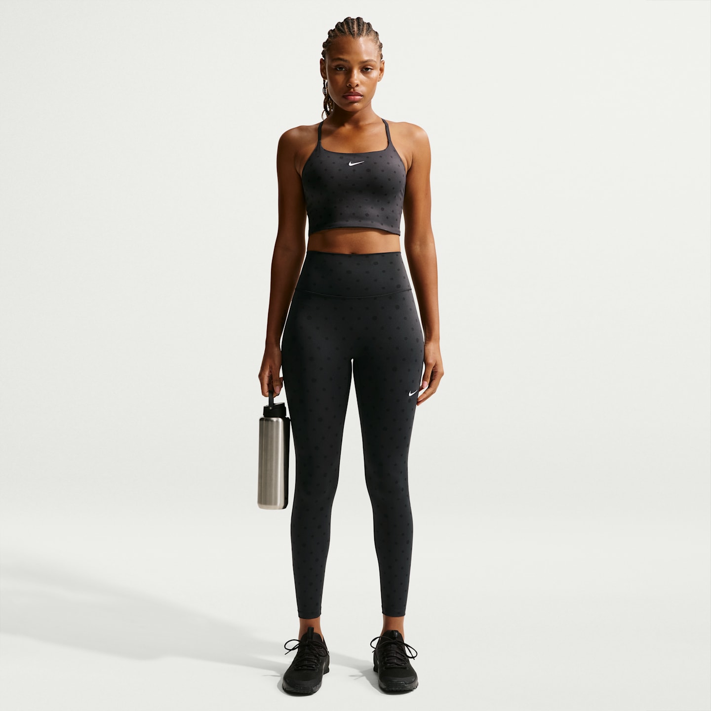 Женские леггинсы Nike One Women's High-Waisted 7/8 Printed Leggings — фото 1