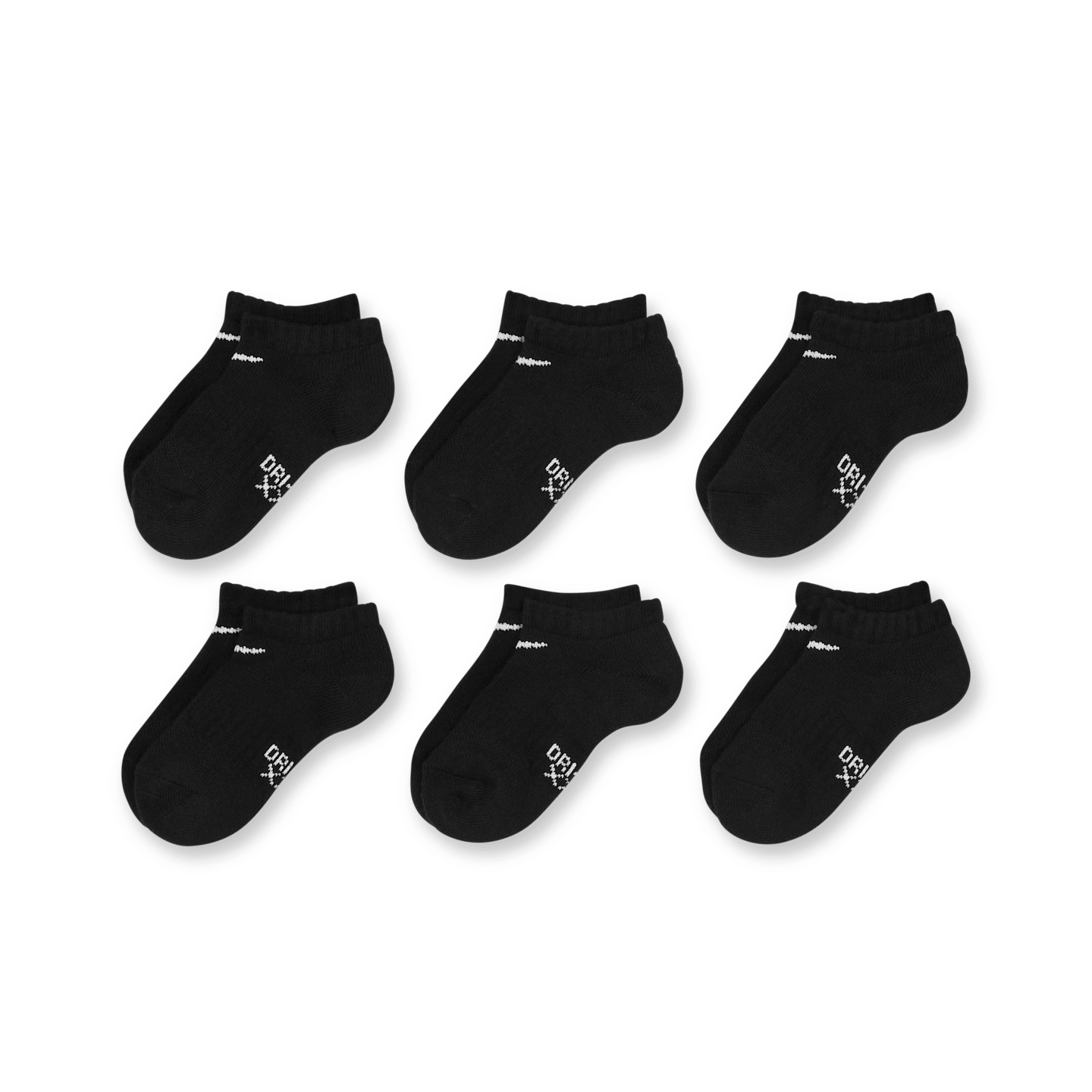 Детские носки Nike Dri-FIT Performance Basics Big Kids' No-Show Socks (6 Pairs) — фото 2