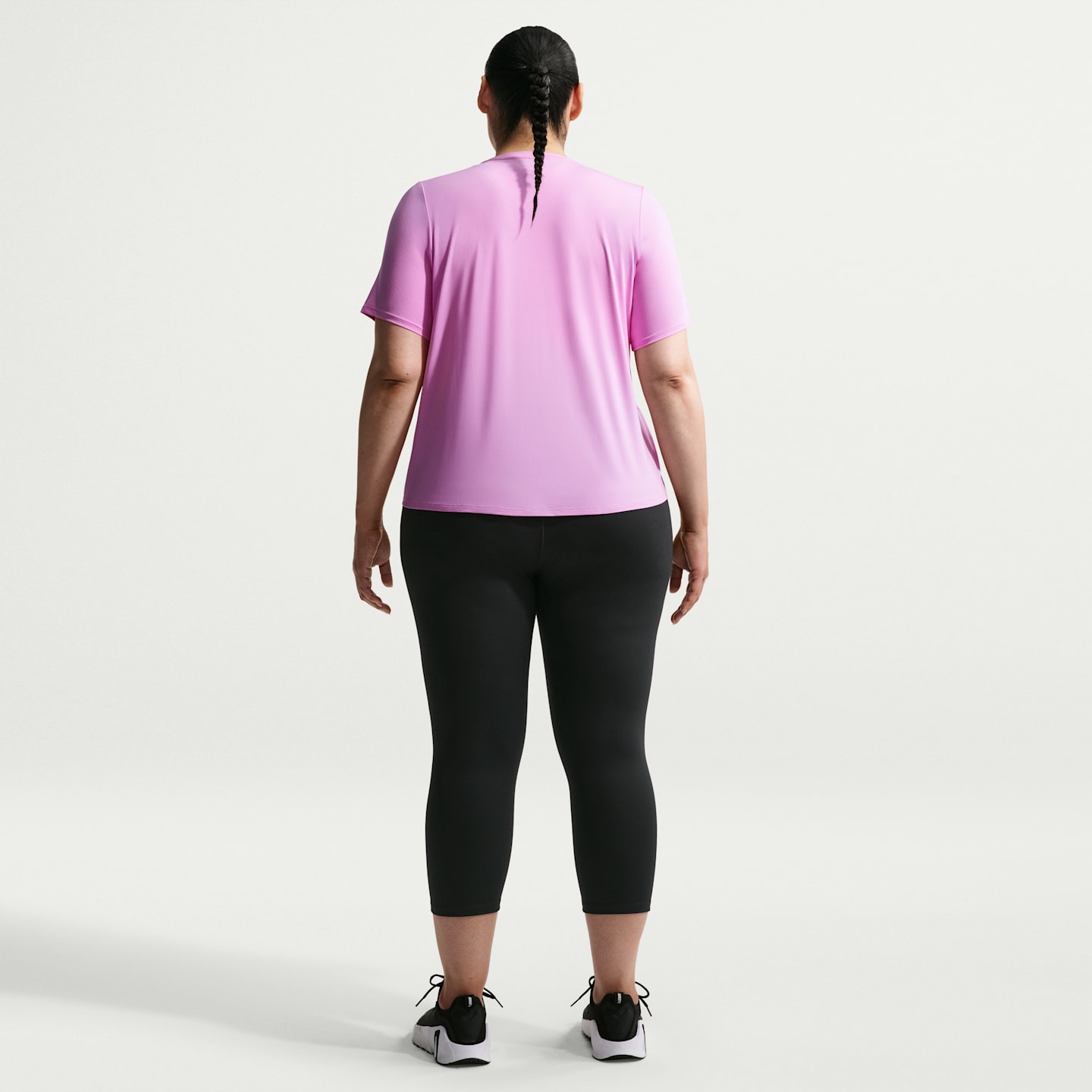 Женские леггинсы Nike One Women's High-Waisted Crop Leggings (Plus Size) — фото 5