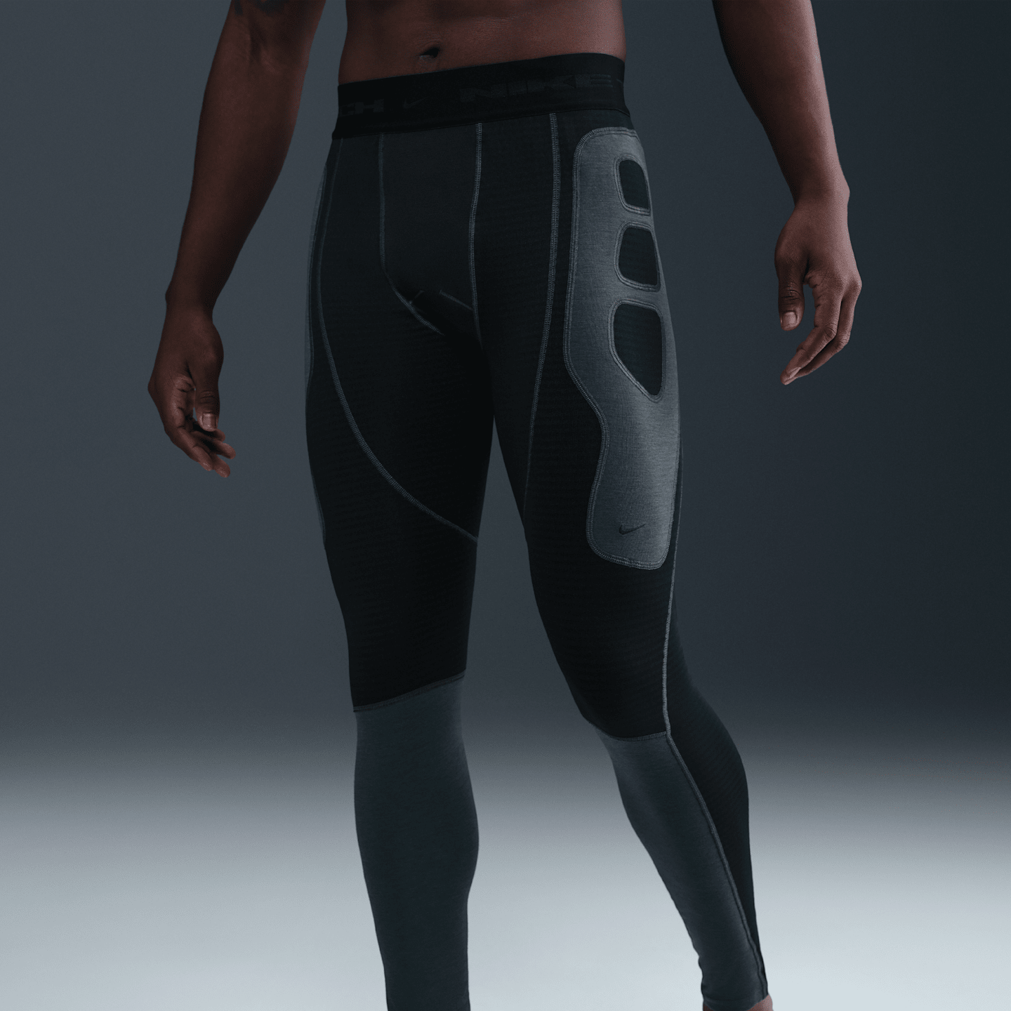 Мужские брюки Nike Tech Men's Therma-FIT Base Layer Tights — фото 2