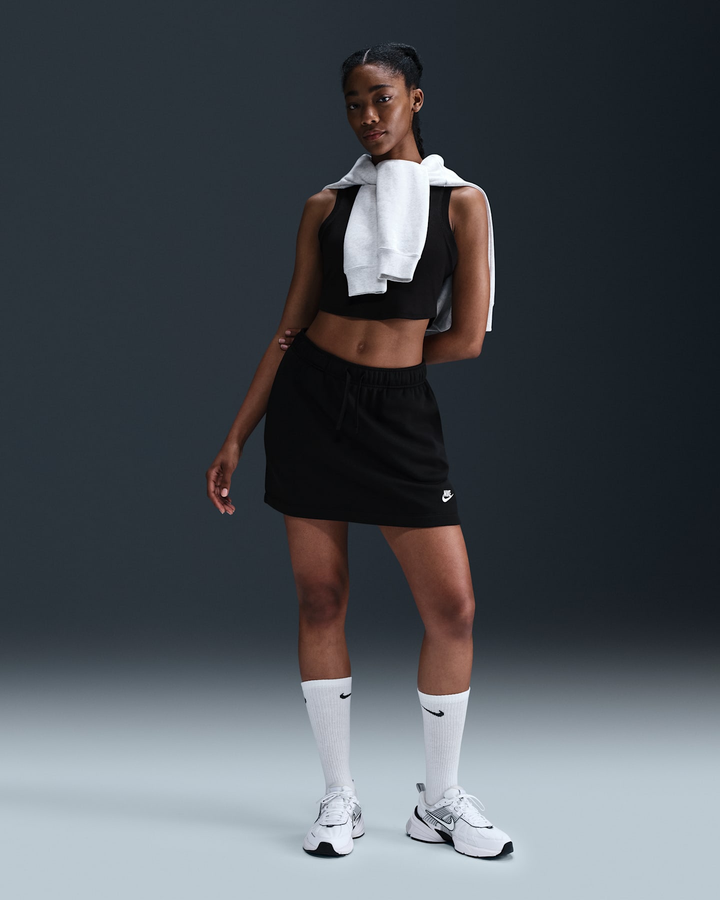 Nike Sportswear Club Fleece Women's Mid-Rise Skirt — фото 6