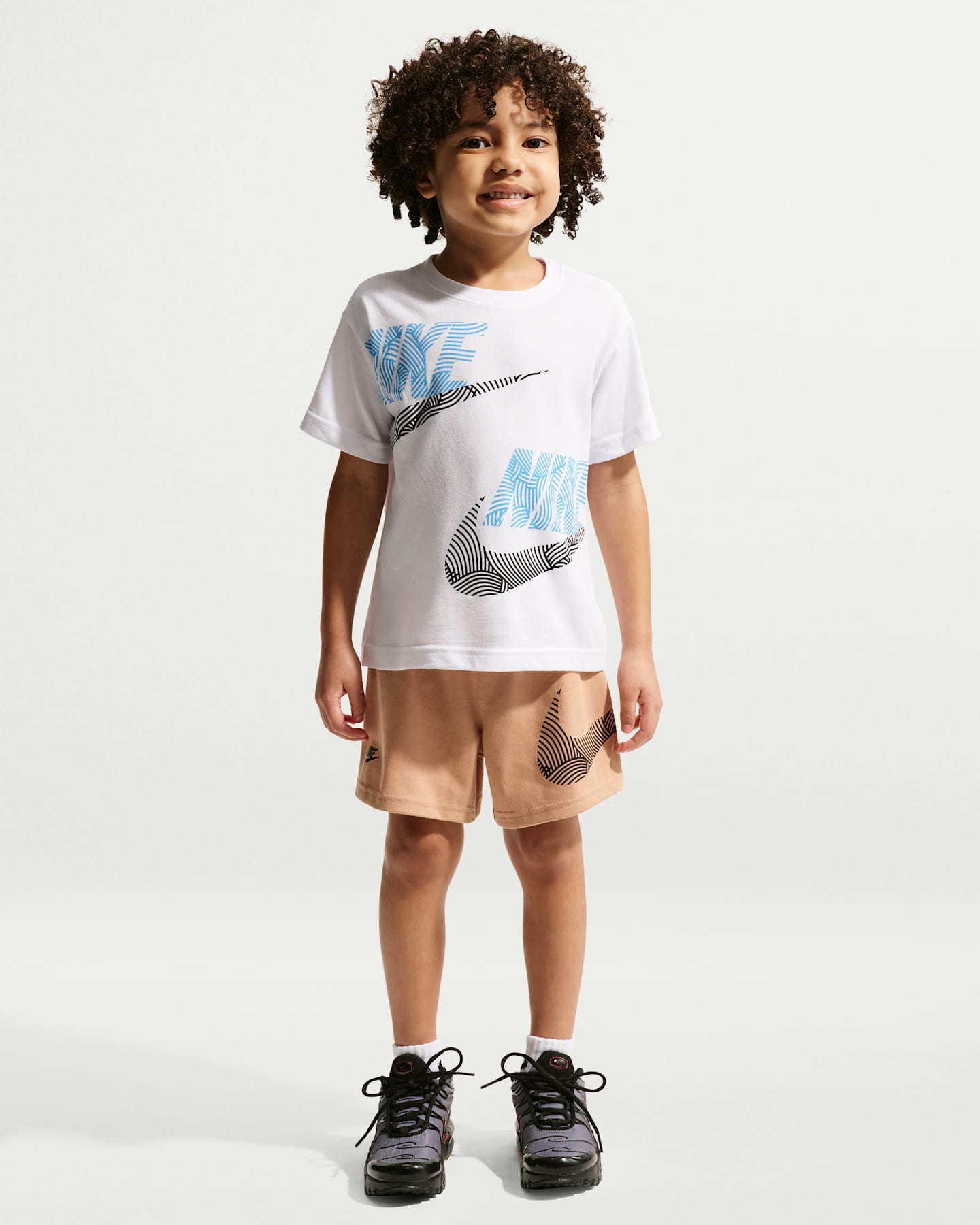 Детские кроссовки Nike Sportswear In The Zone Little Kids' Relaxed Jersey 2-Piece Set — фото 8