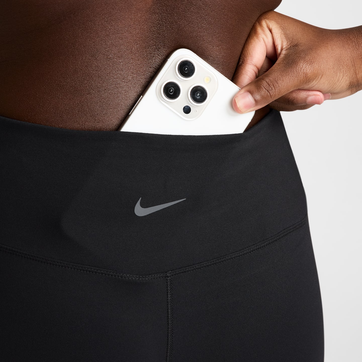 Женские леггинсы Nike One Seamless Front Women's High-Waisted Full-Length Leggings — фото 6
