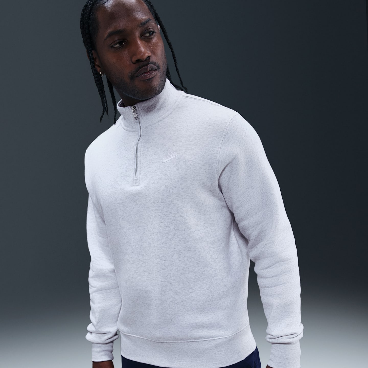 Мужские свитеры Nike Sportswear Club Men's 1/2-Zip Fleece Top — фото 1