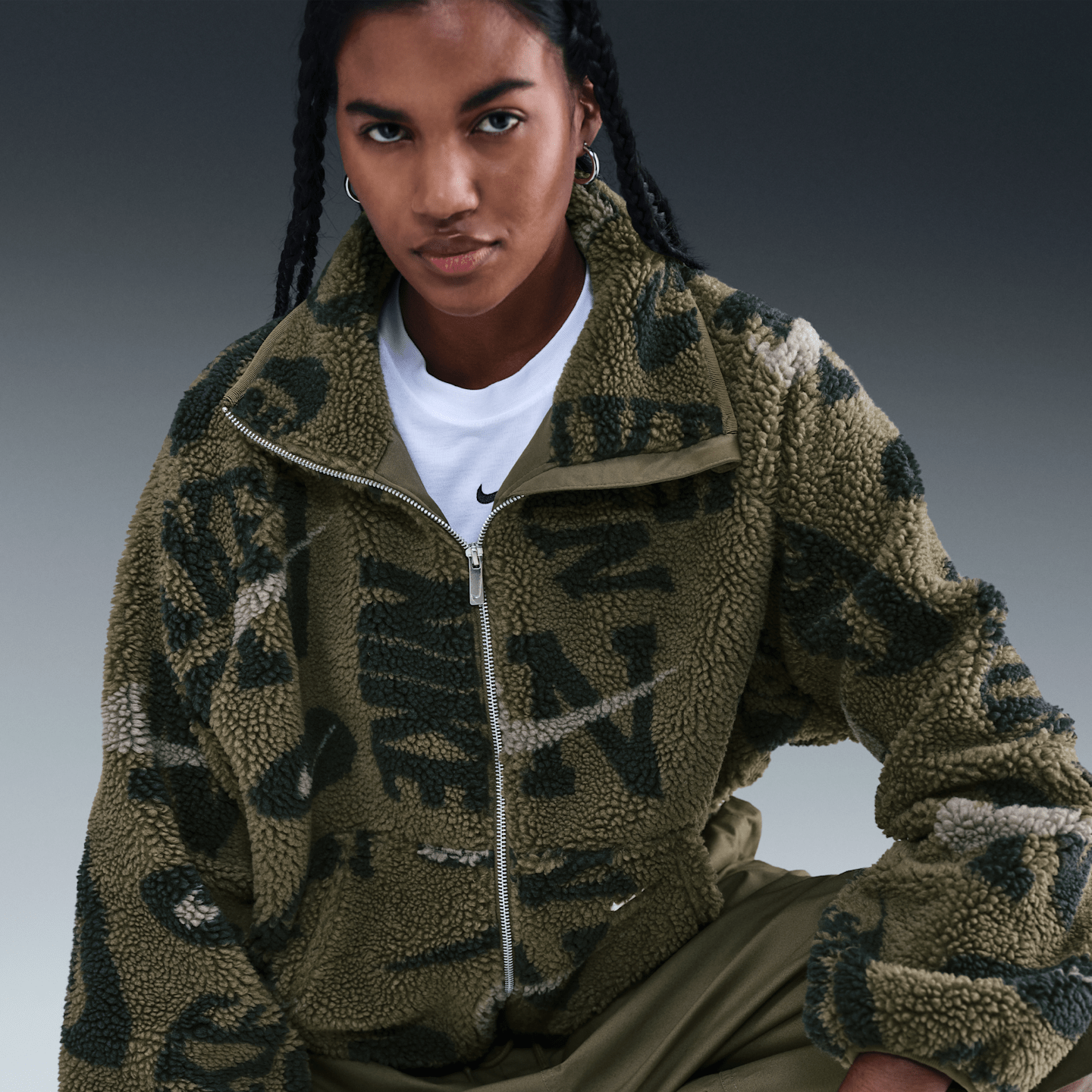 Женские куртки Nike Sportswear Women's High-Pile Fleece Jacket — фото 3