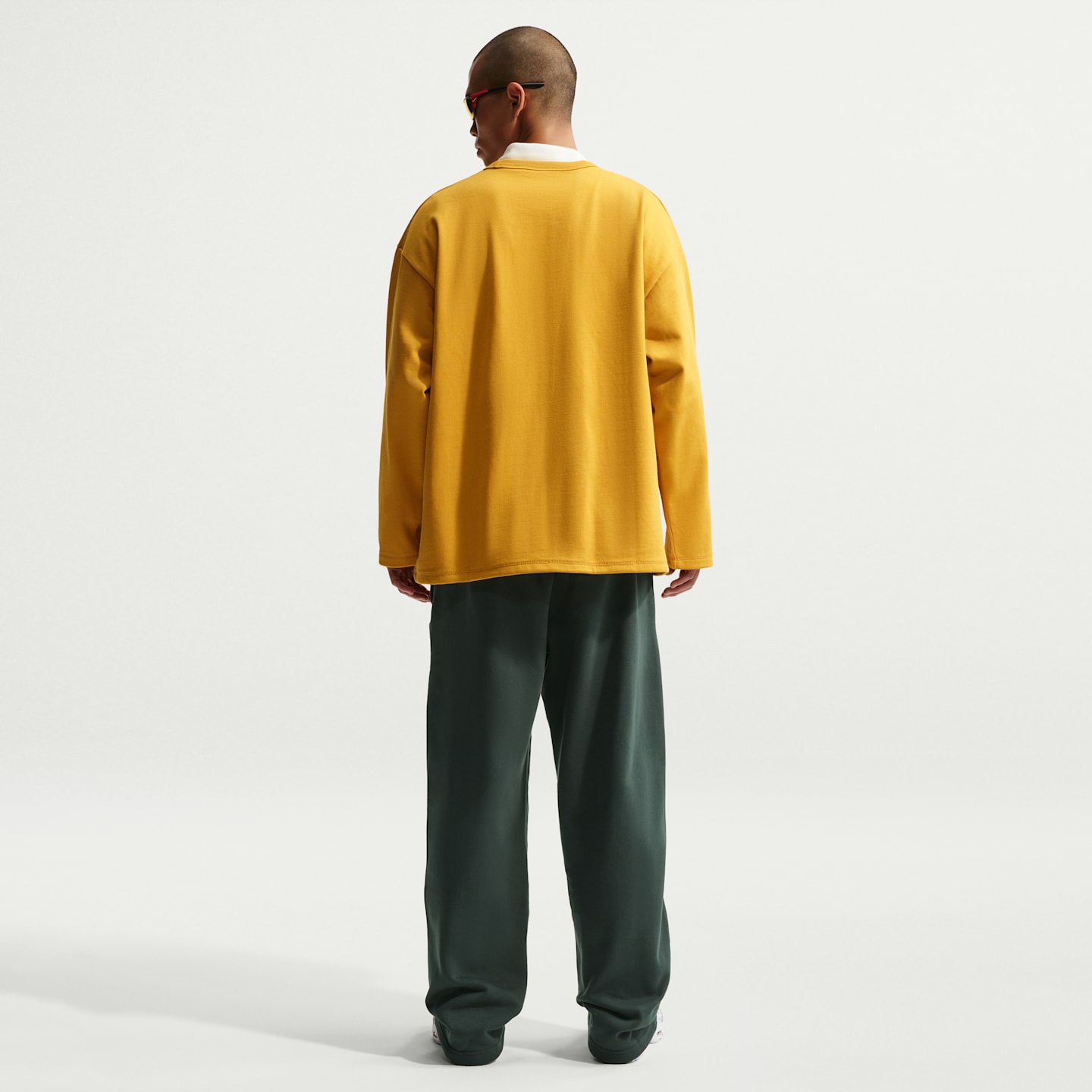 Мужские брюки Nike Solo Swoosh Men's Fleece Open-Hem Pants — фото 5