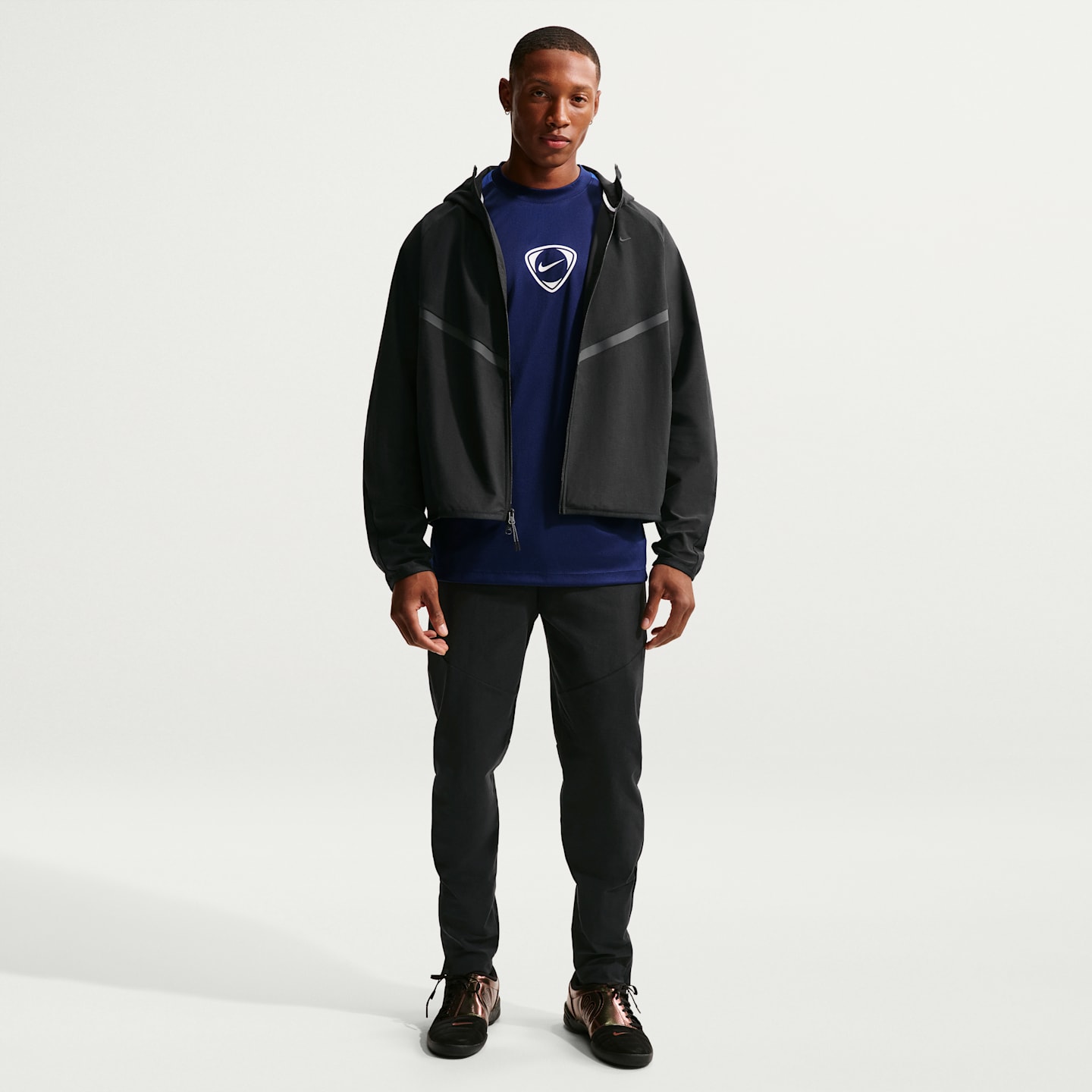 Мужские куртки Nike Tech Men's Shori Knit Full-Zip Windrunner Jacket — фото 4