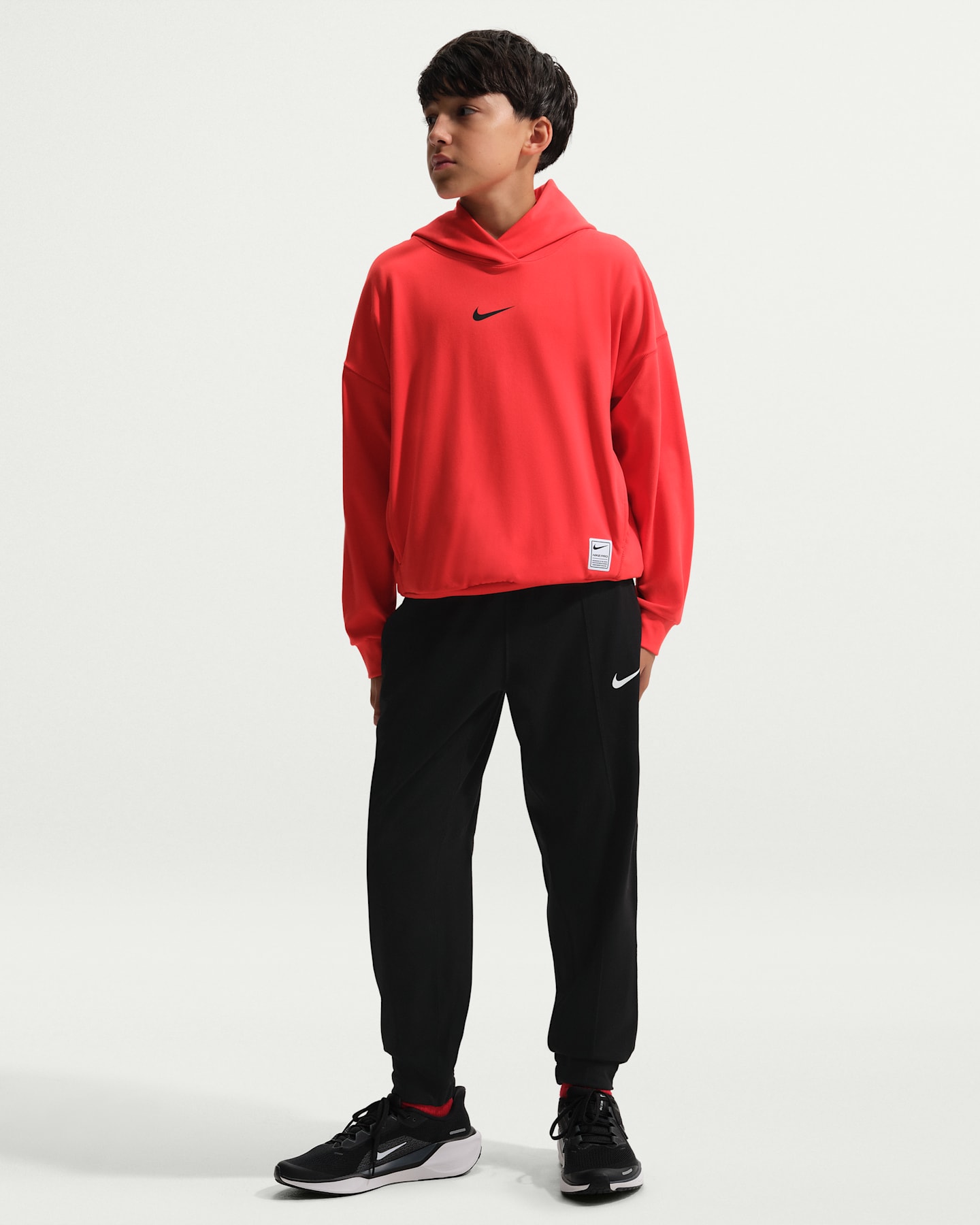 Детские брюки Nike Pro Big Kids' (Boys') Dri-FIT Fleece Pants — фото 6