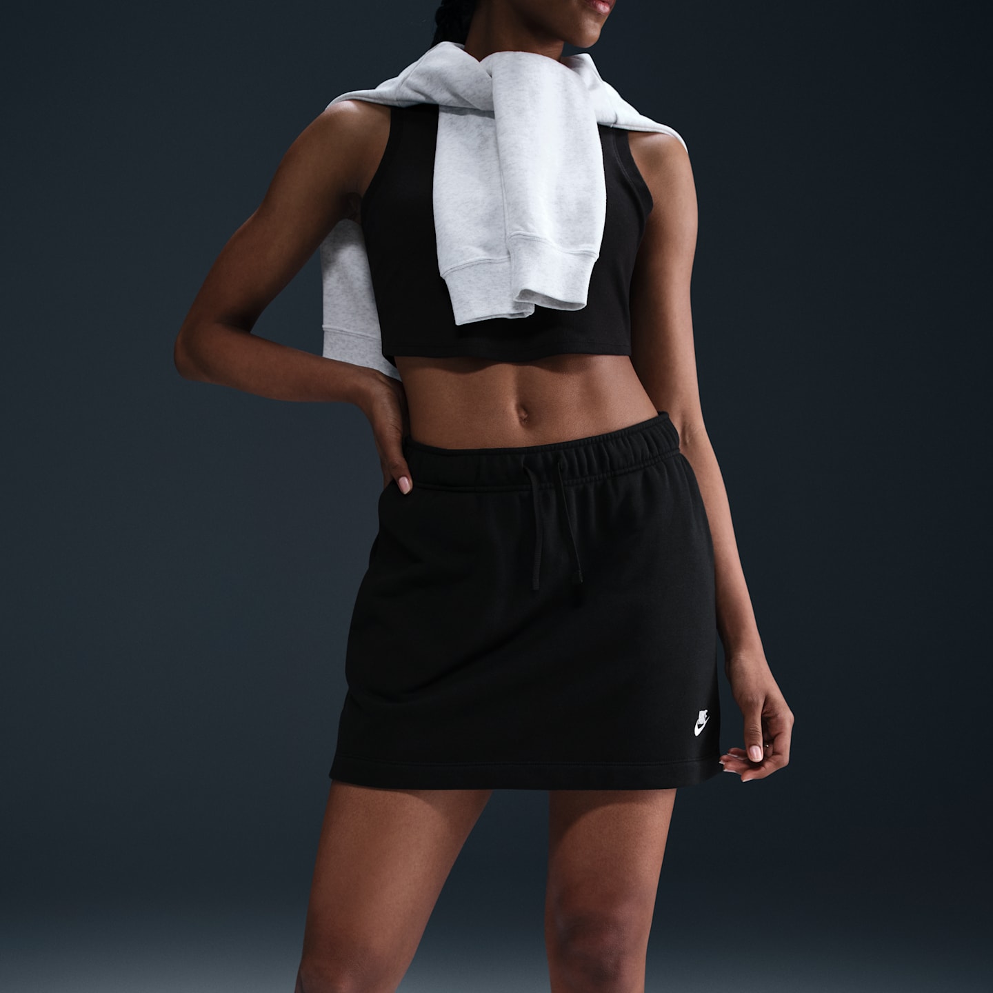 Nike Sportswear Club Fleece Women's Mid-Rise Skirt — фото 5
