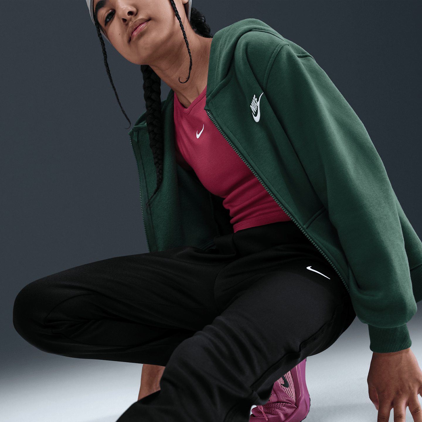 Детские брюки Nike Multi Big Kids' Knit Pants — фото 5