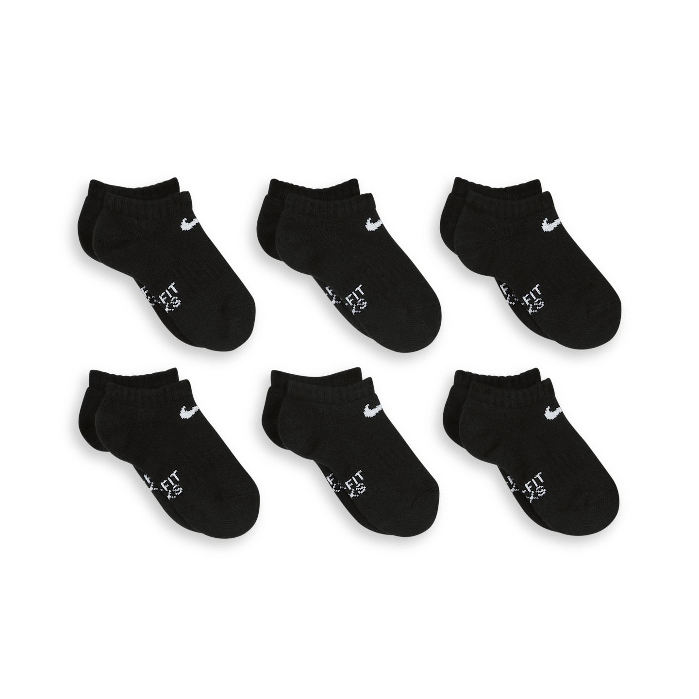 Детские носки Nike Dri-FIT Performance Basics Big Kids' No-Show Socks (6 Pairs) — фото 3