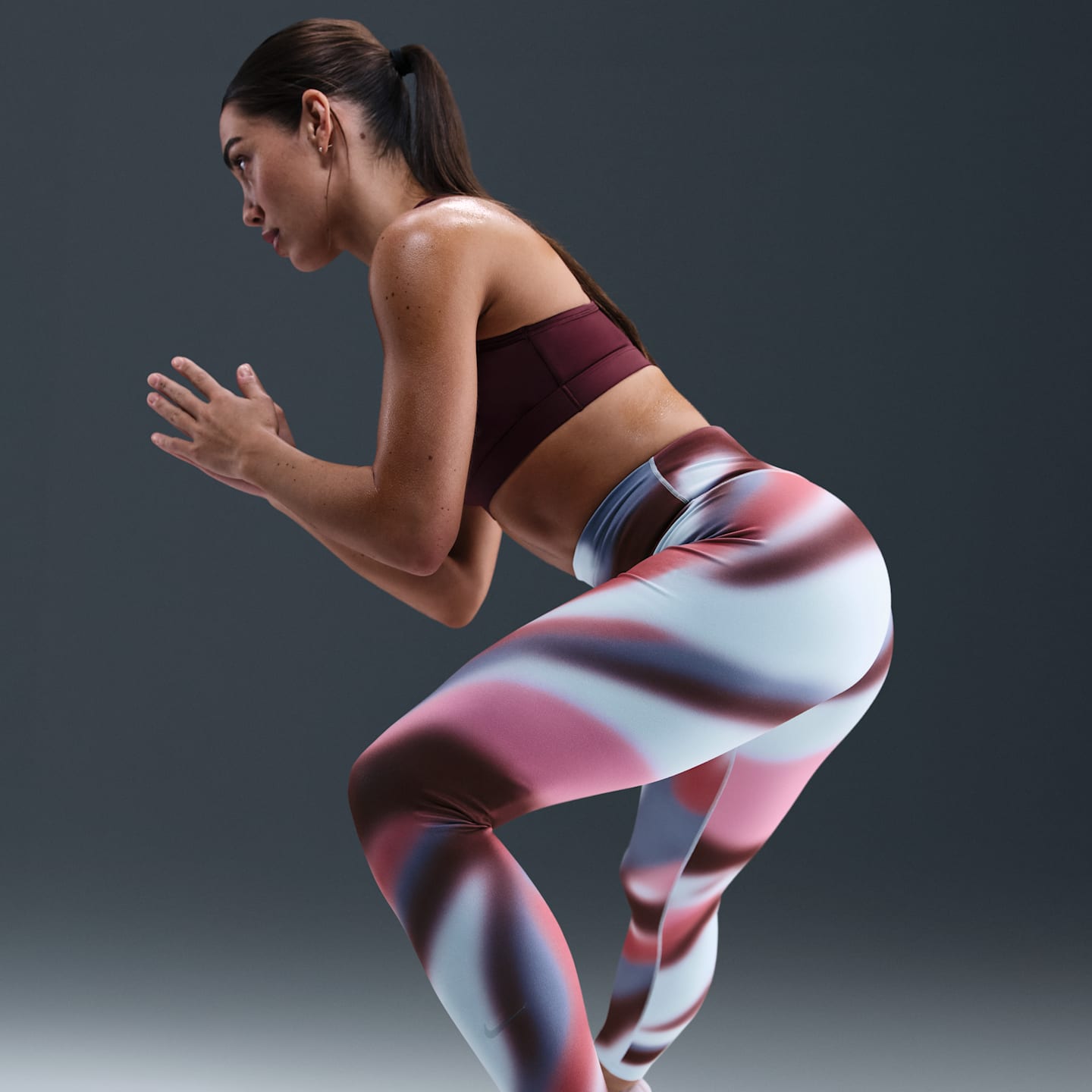 Женские леггинсы Nike One Women's Dri-FIT High-Waisted 7/8 Leggings — фото 5