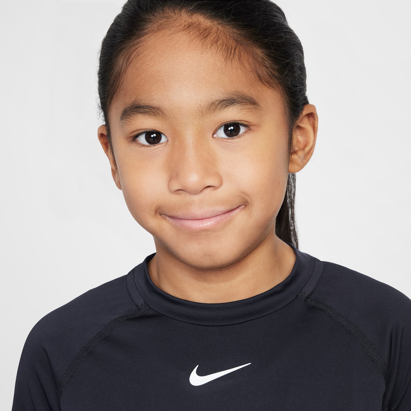 Детские топы Nike Pro Big Kids' (Boys') Dri-FIT Long-Sleeve Top — фото 3