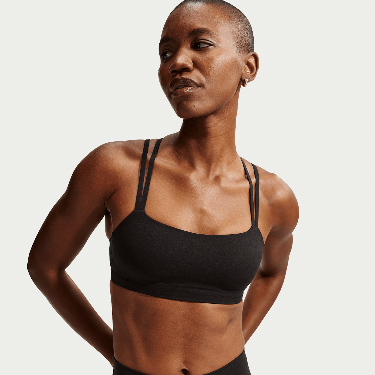 Спортивное бра Zenvy, уплотнённая чашка, на завязках — Nike — фото 2
